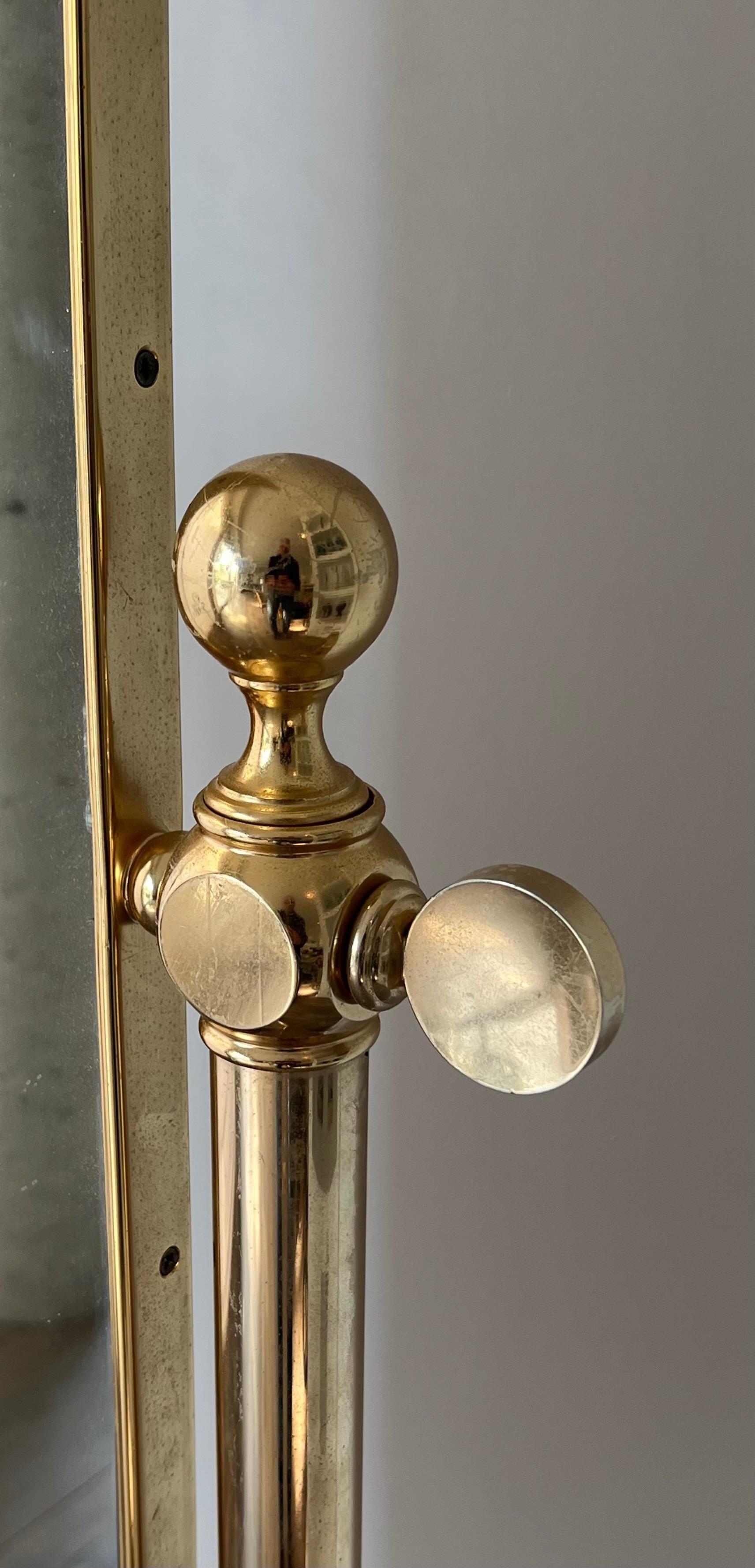 Brass Psyche Mirror