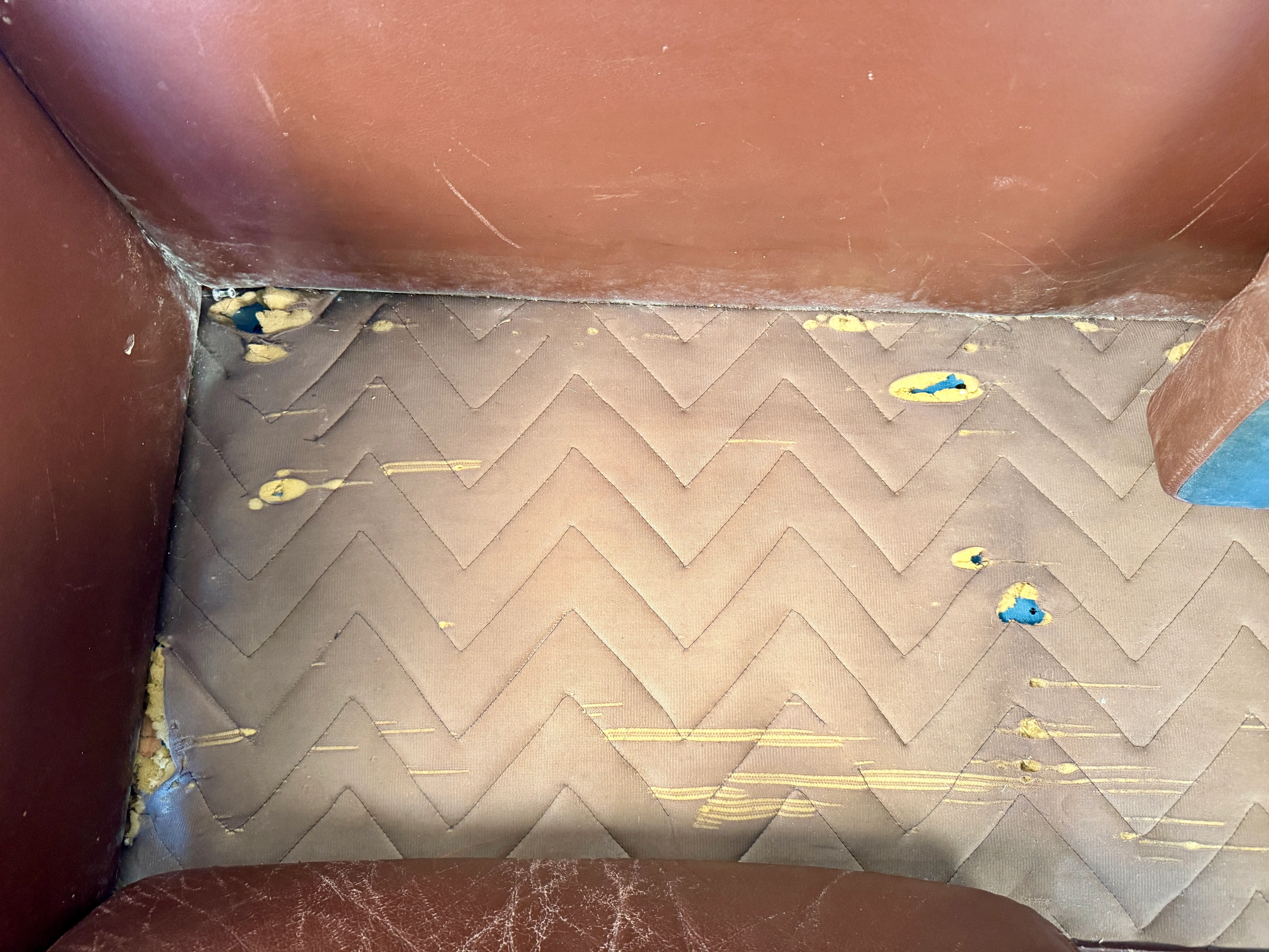 Mid 20th Century Vintage Leather Couch