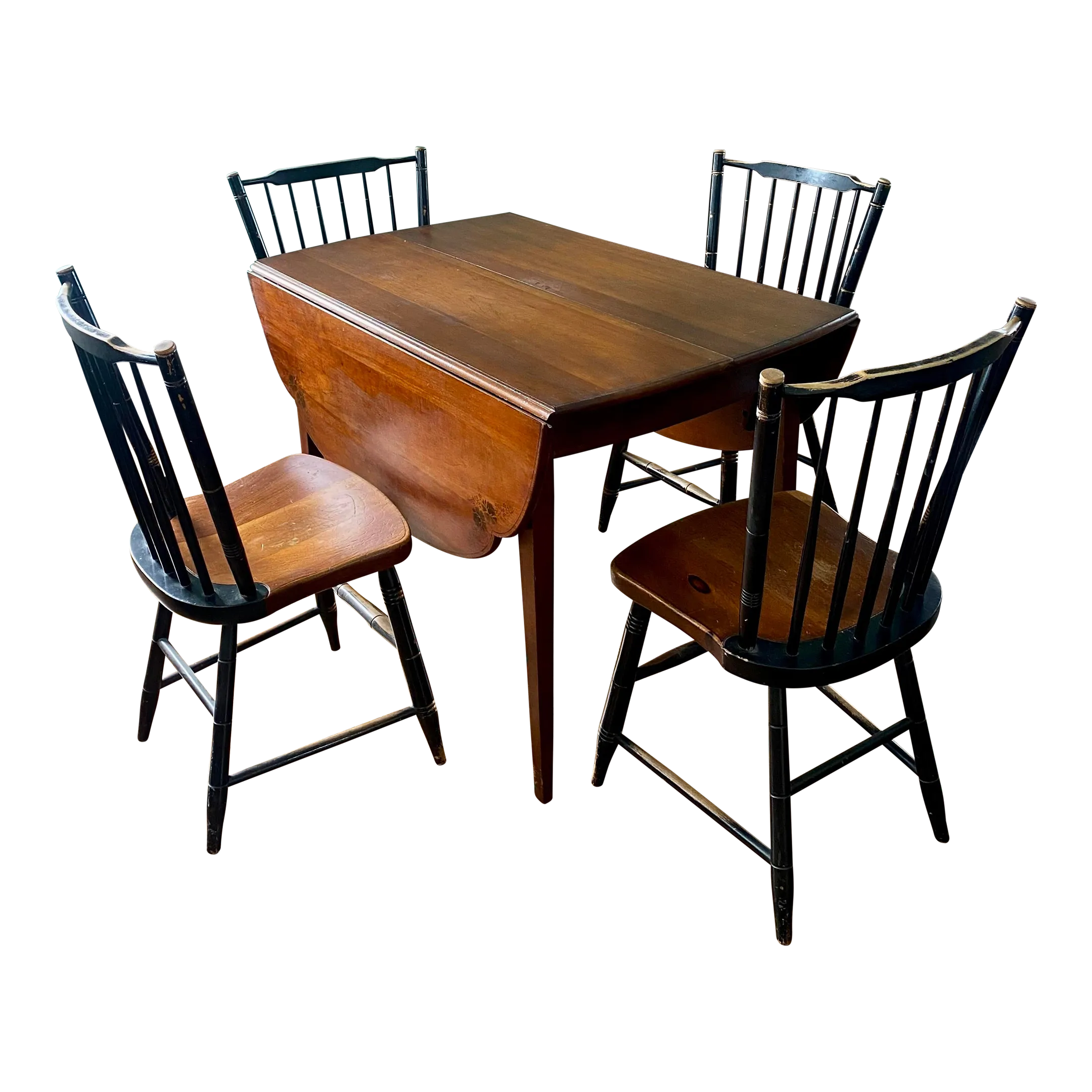 1950s Hitchcock Table and Chairs Set of