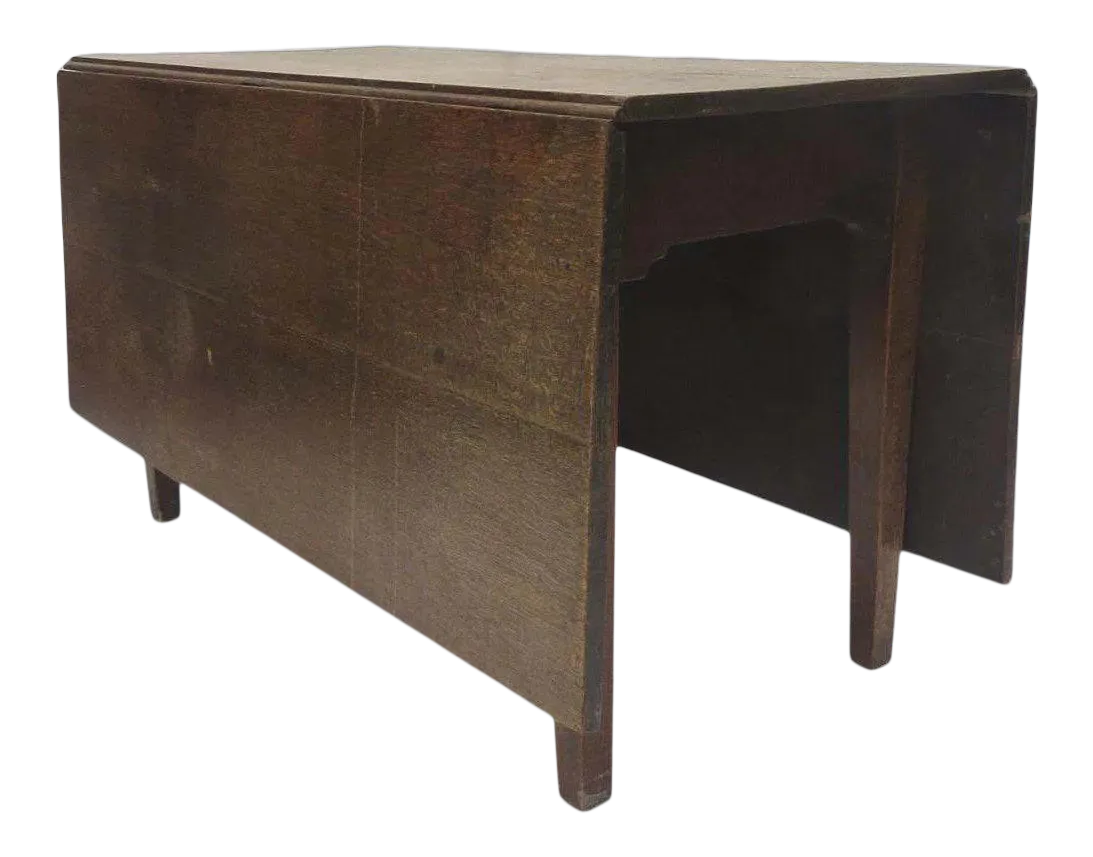 English Elm and Oak Drop Leaf Table 19th Century Chairish