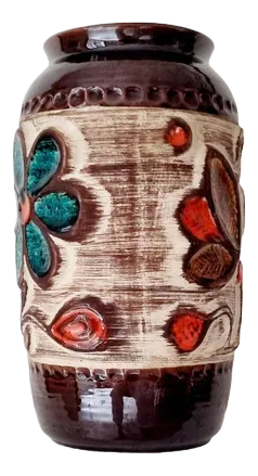 工芸品 Vintage Bay Keramik West German Vase Vintage Bay Keramik Vase West Germany Pottery 650 21 Black
