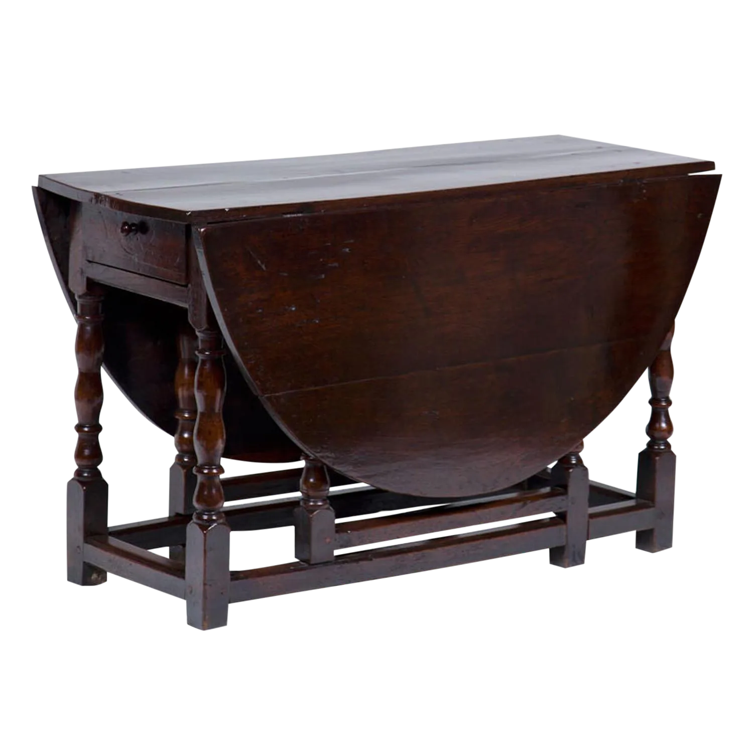 Antique English Oak Drop Leaf Table Chairish