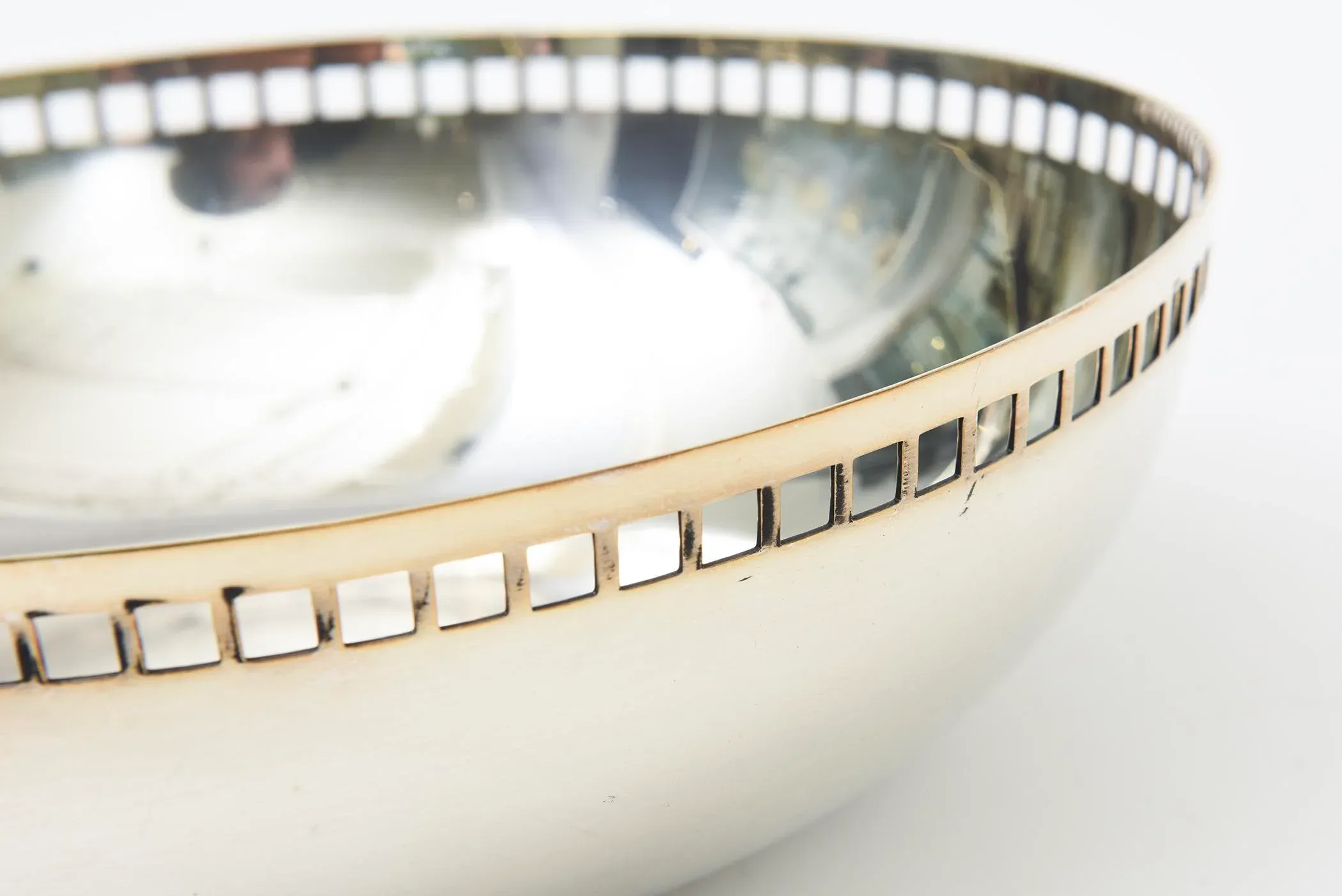 Richard Meier for Swid Powell Silver-Plate Skyscraper Large Bowl