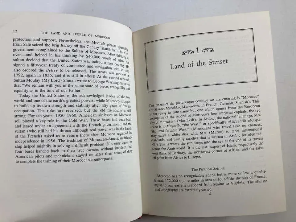 The Land and People of Morocco by William Spencer, 1973 Book