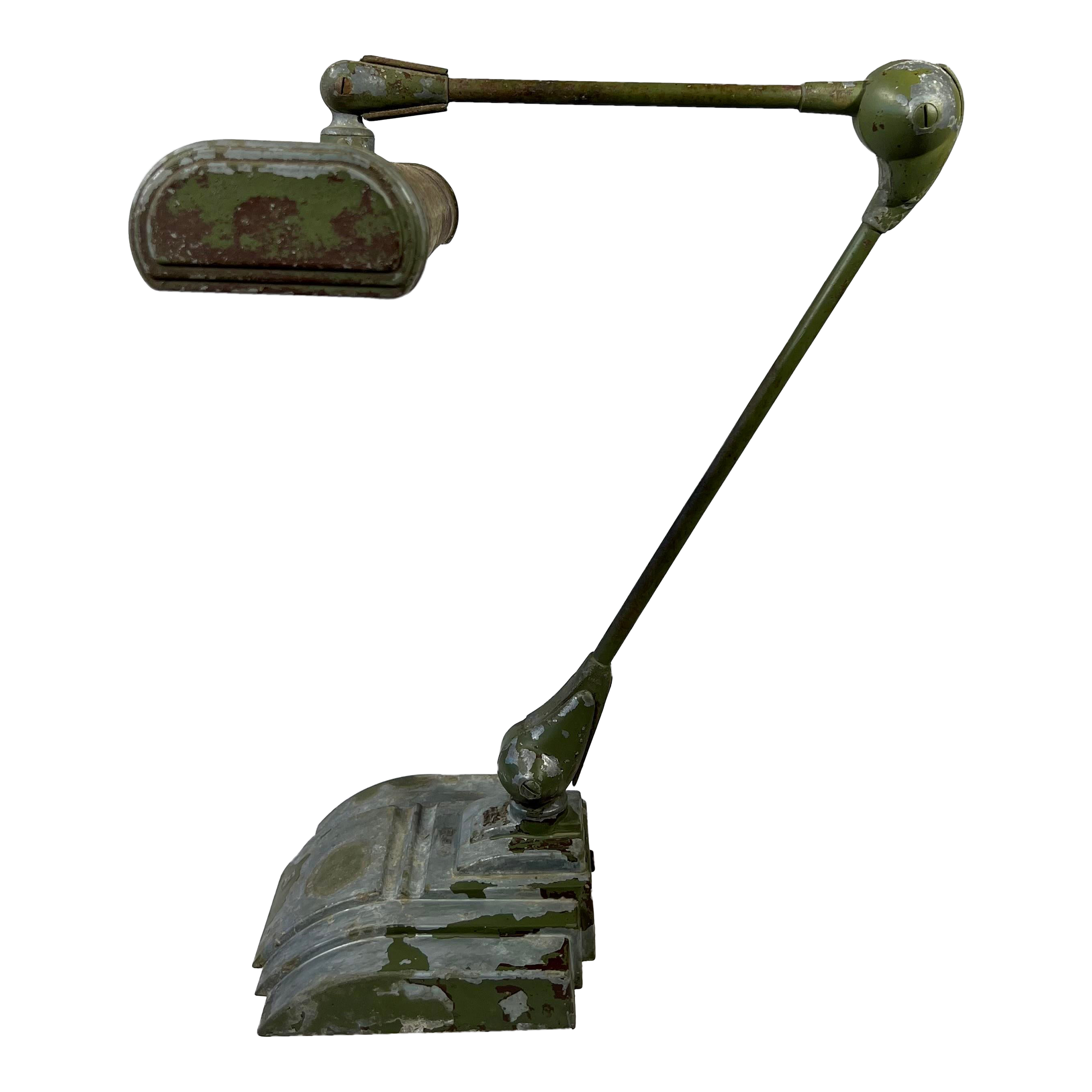 1940s Vintage Art Deco Mid Century Modern Industrial Art Specialty Co Flexo Desk Task Lamp