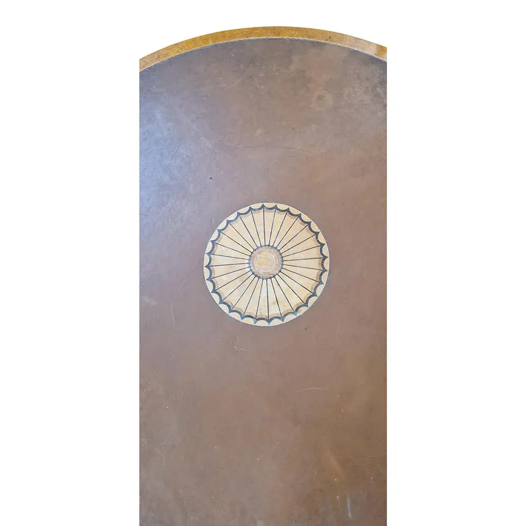 Vintage Round Empire Style Table in Thuja Root, 1980s