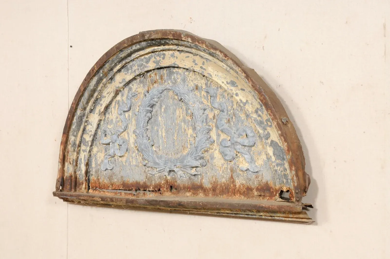 Early 20th Century Neoclassic Style Zinc Arched Pediment