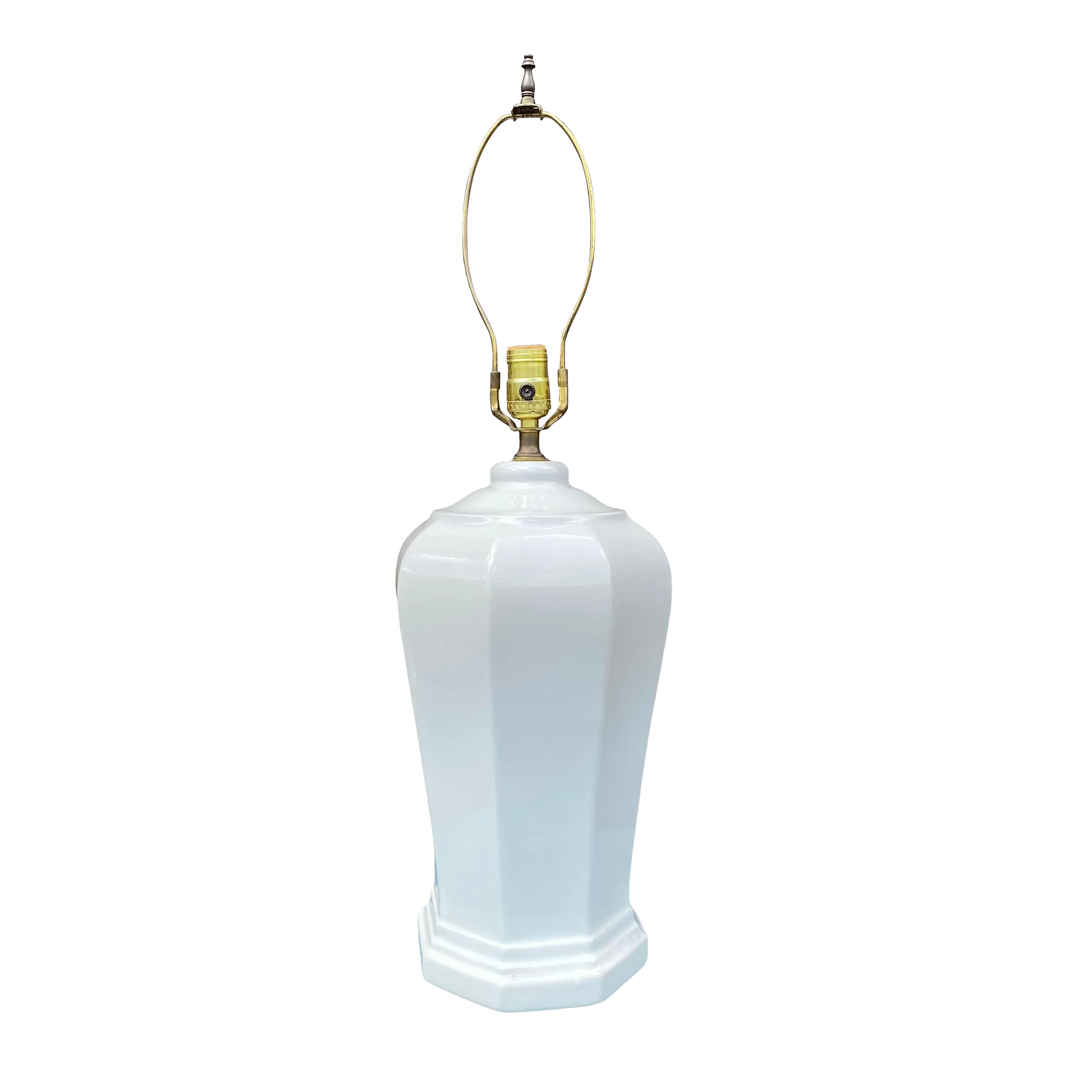 Vintage Morris Greenspan White Ceramic Table Lamp Chairish