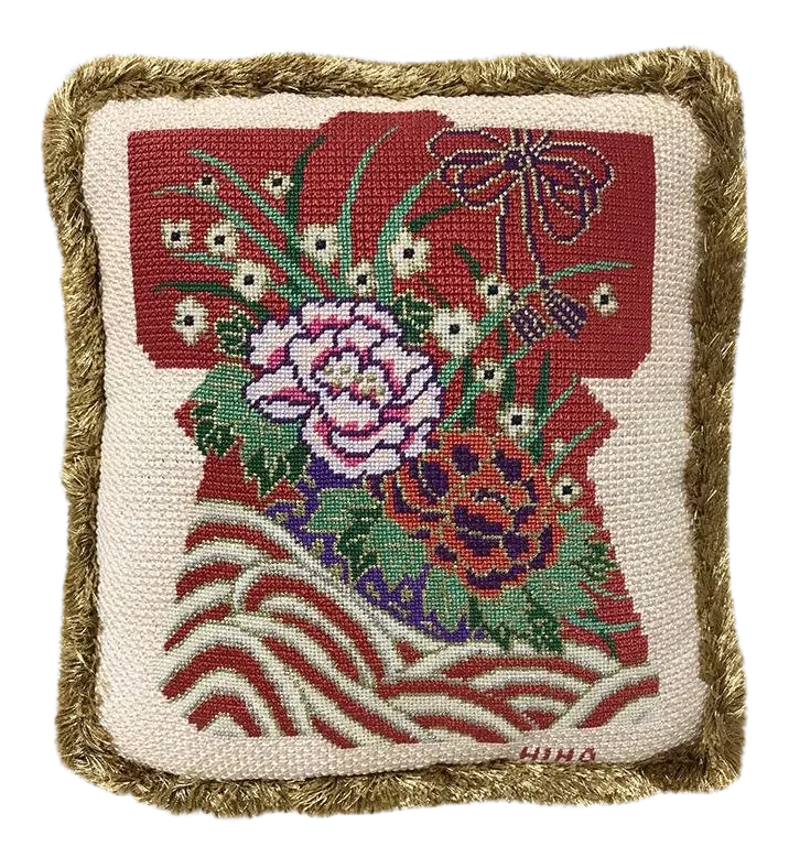 Late 20th Century Needlepoint Pillow Chairish