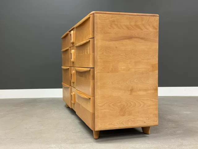 1950s Refinished Solid Maple Encore Dresser by Heywood Wakefield