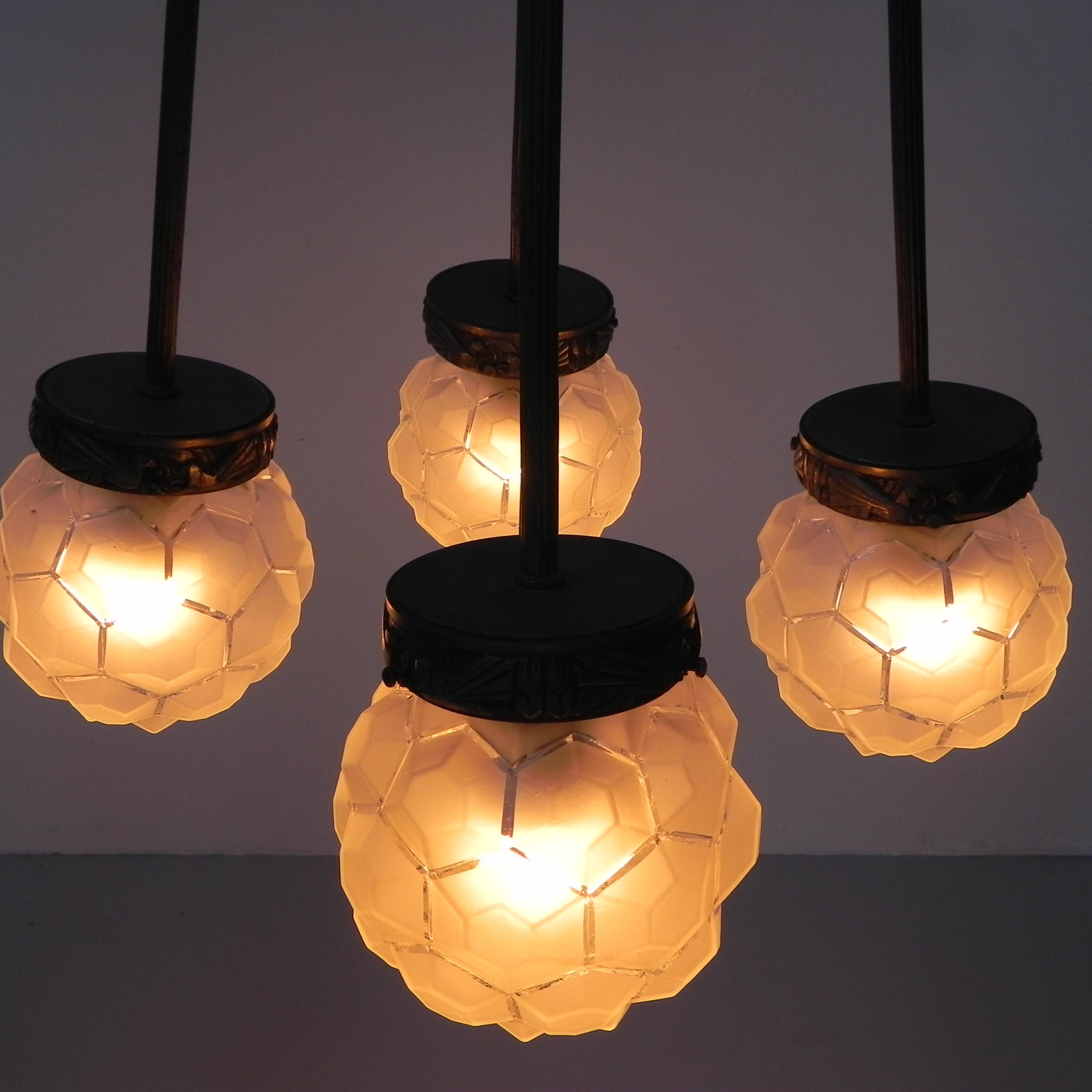 Vintage Hanging Lamp, 1930s
