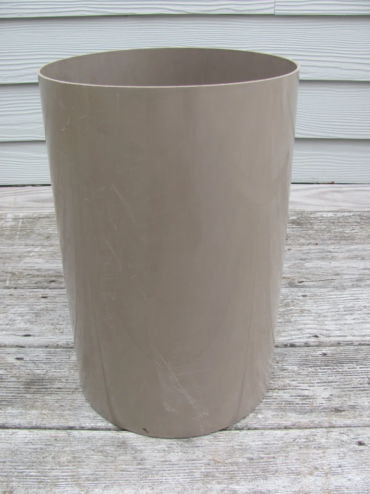 Kartell Light Brown Waste Basket Designed by G. Colombini | Chairish