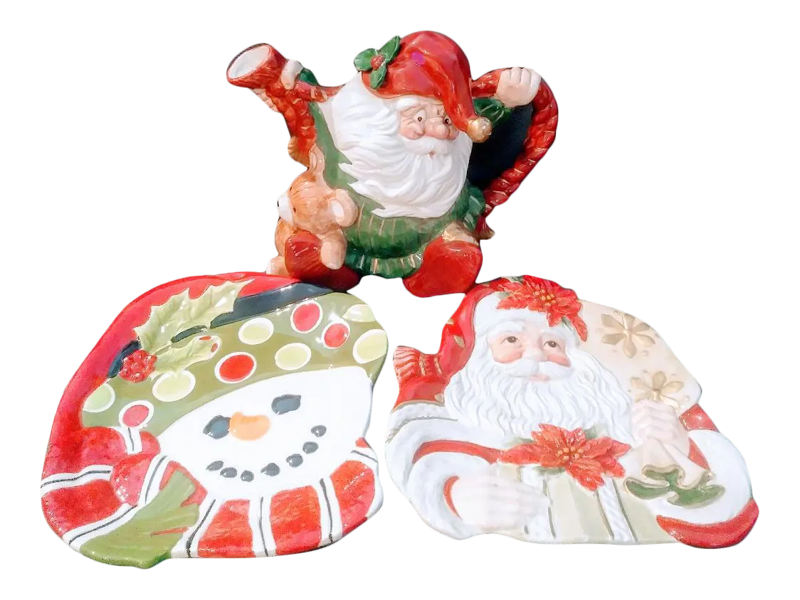 FITZ AND FLOYD クリスマスプレート Fitz & Floyd（フィッツ＆フロイド