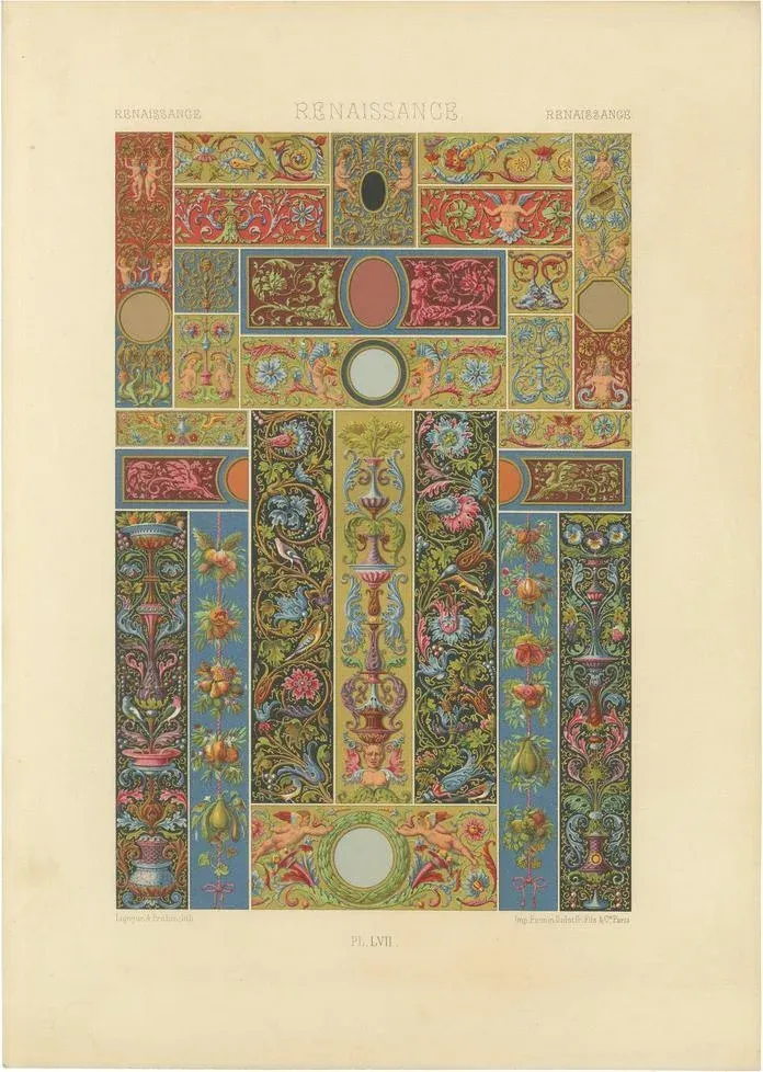 Renaissance Decorative Borders and Panels, 1869, Paper