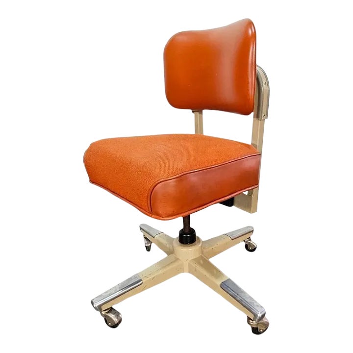 1970s Vintage Office Tanker Swivel and Tilt Tanker Chair by McDowell ...