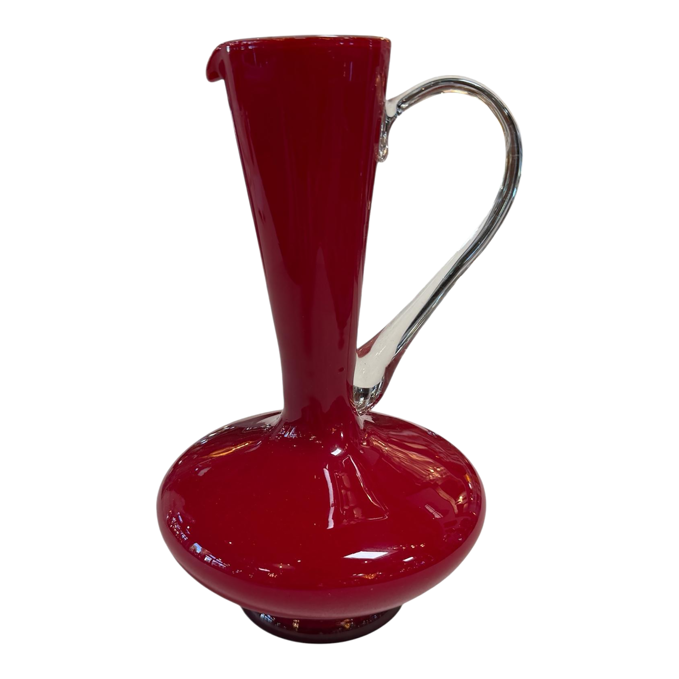 Red Murano Glass Pitcher, 1960s