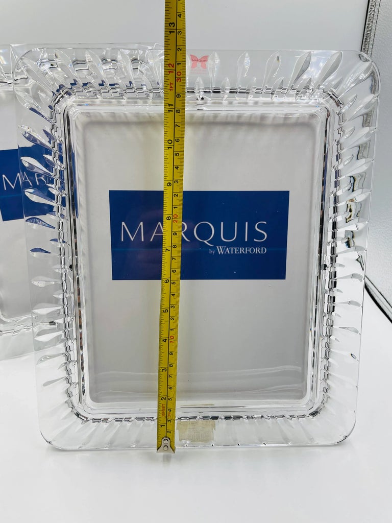 Marquis  Crystal フォトフレーム 1990s Marquis by Waterford Crystal Retired Sheridan Pattern 8 X 10