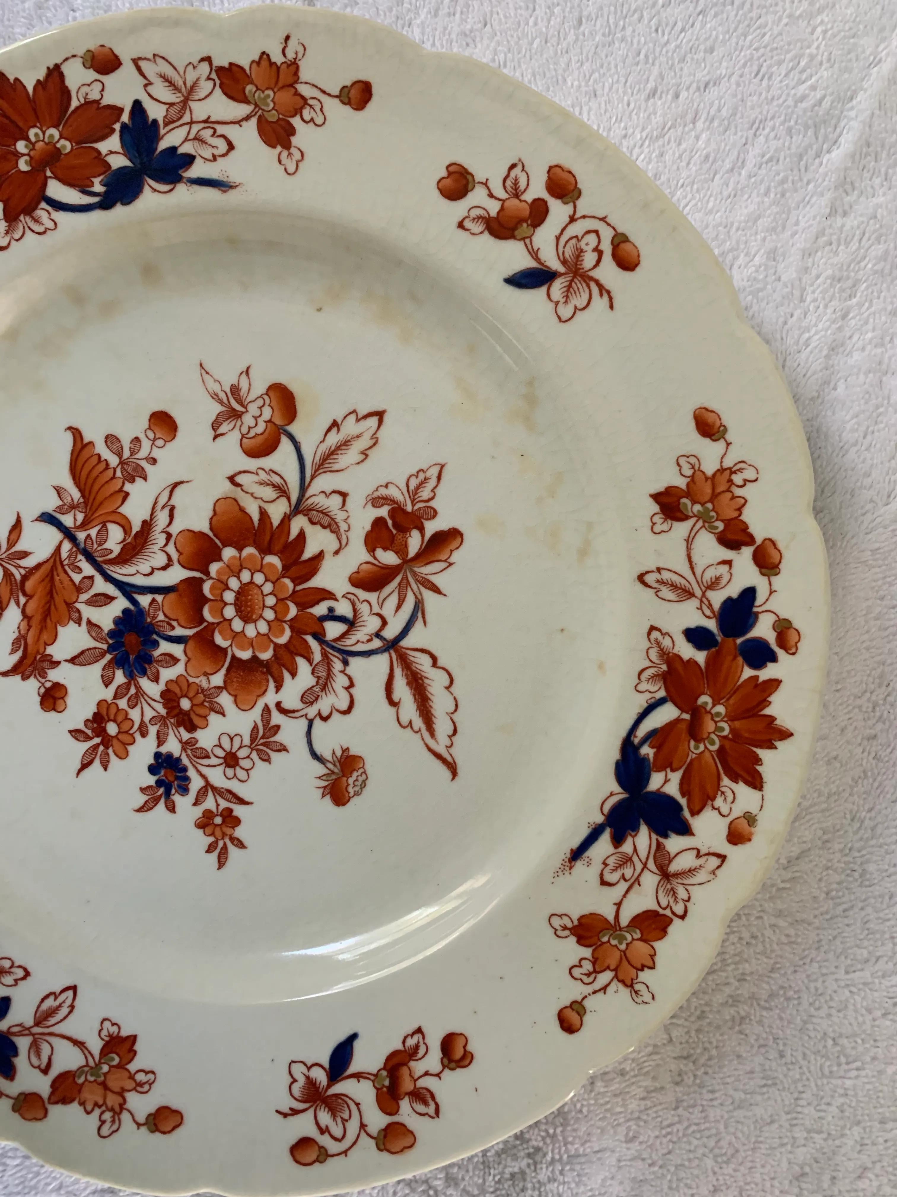 Chamberlain Worcesterプレート(1800年頃) Chamberlain Worcester Plate | antique porcelain armorial dish