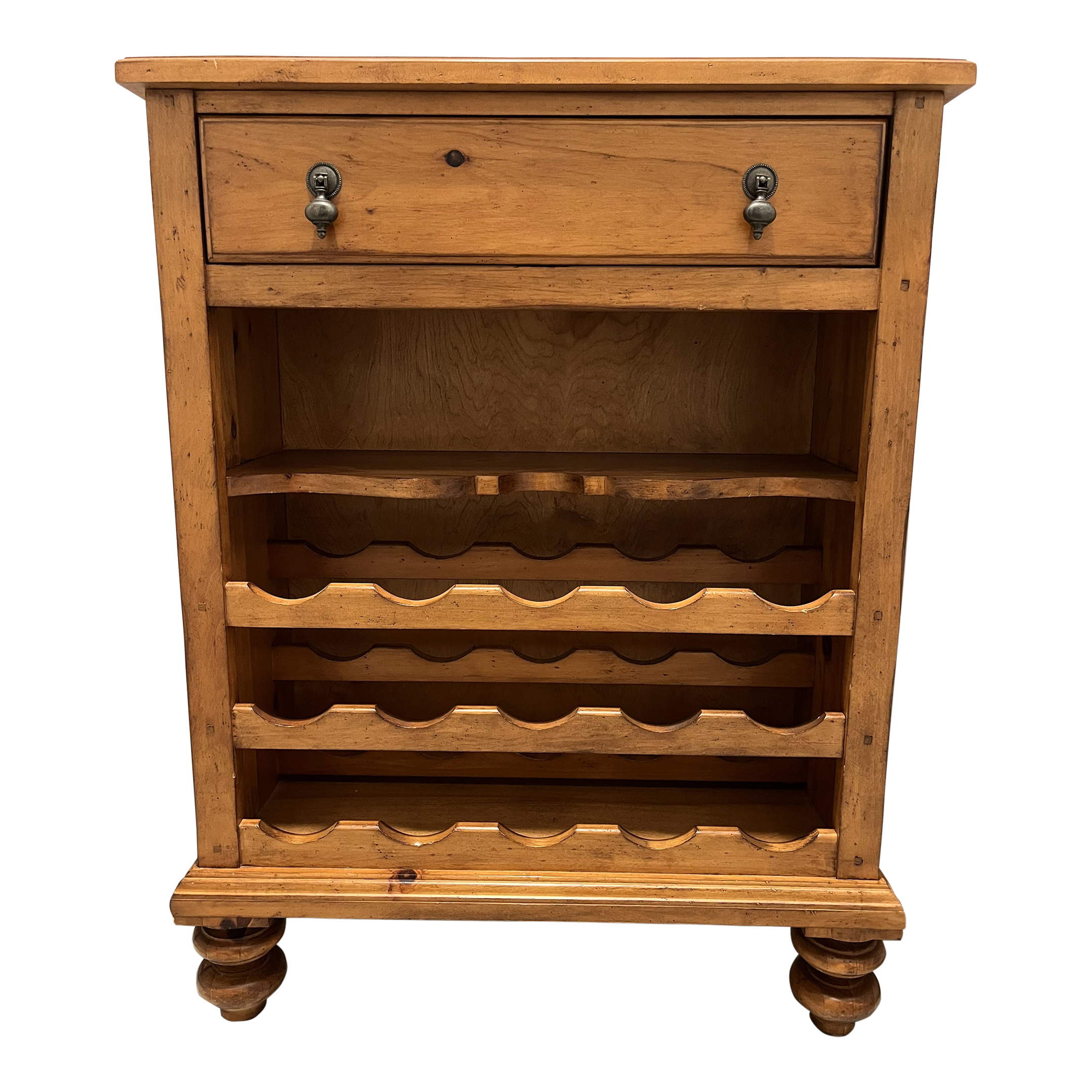 Wine Chest 15 Bottle Rack With Felt Lined Drawer