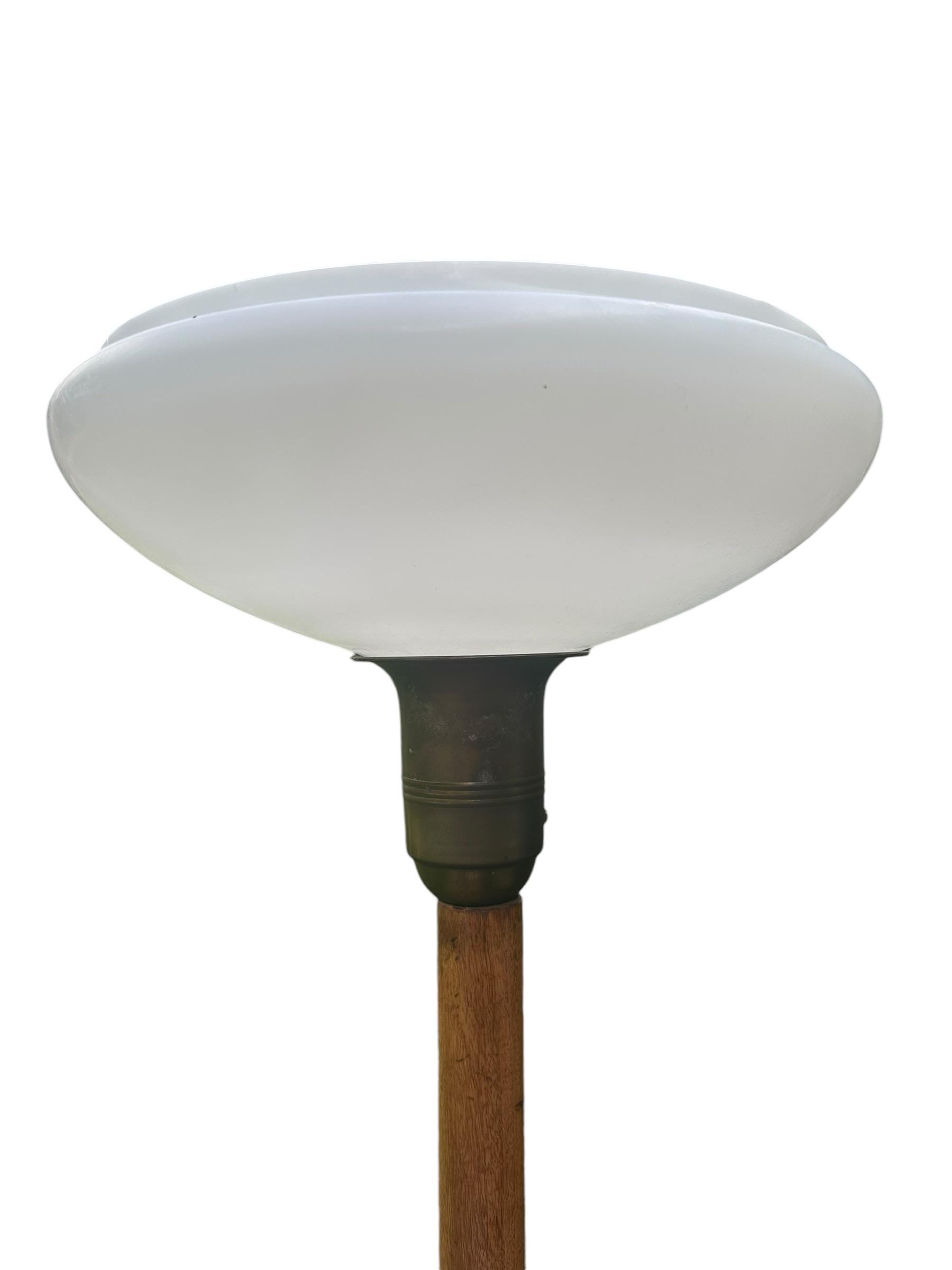 Swedish Designer, Floor Lamp, Wood, Velvet, Sweden, 1930s – PRB, image size:1800x2400