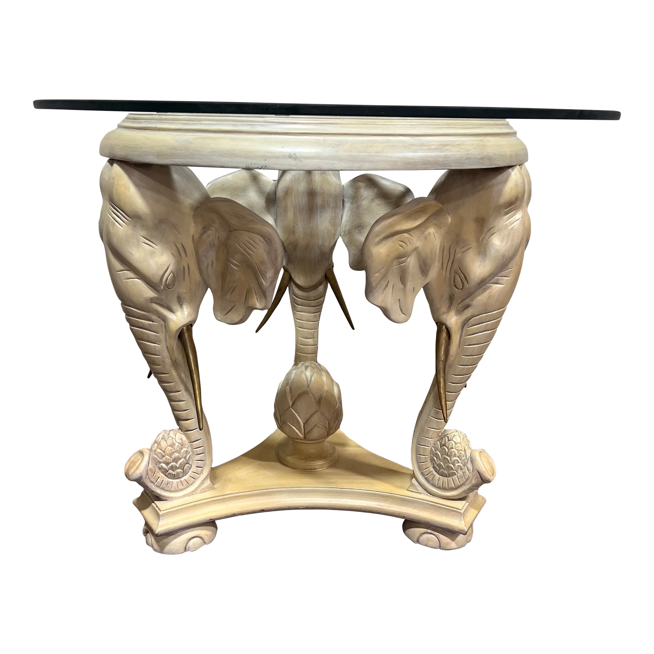 92467★MAITLAND SMITH ガラス テーブル 象 オブジェ 92467☆MAITLAND SMITH ガラス テーブル 象 オブジェ 92467☆MAITLAND