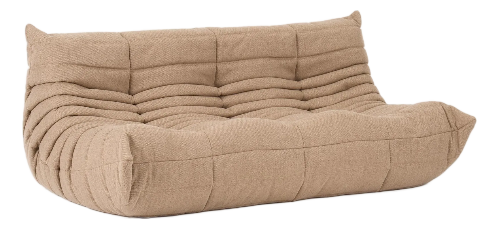 Dune Grey Ligne Roset Togo 3-Seater - Original Vintage Restored