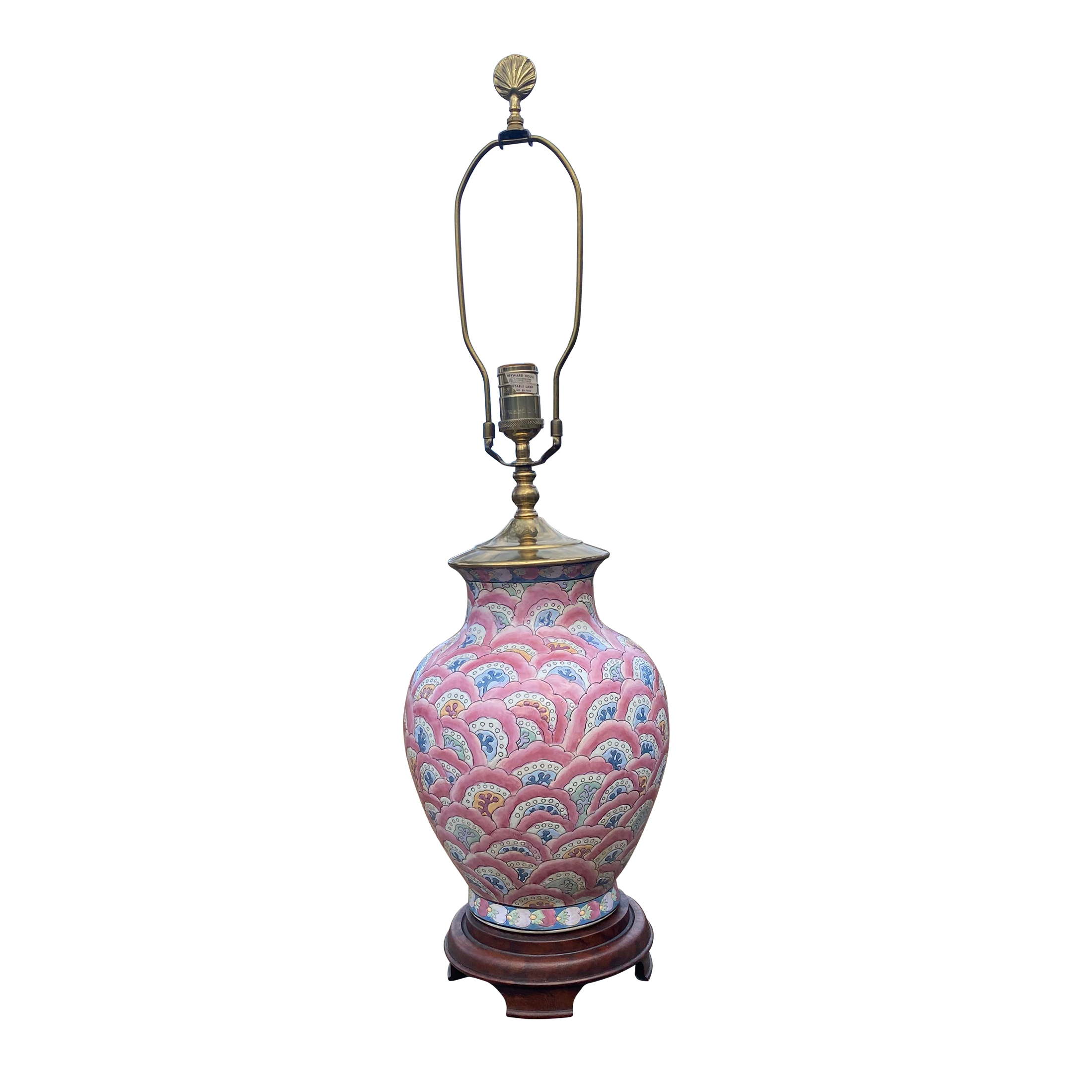 Mid 20th Century Chinoiserie Style Heyward House Lamp | Chairish