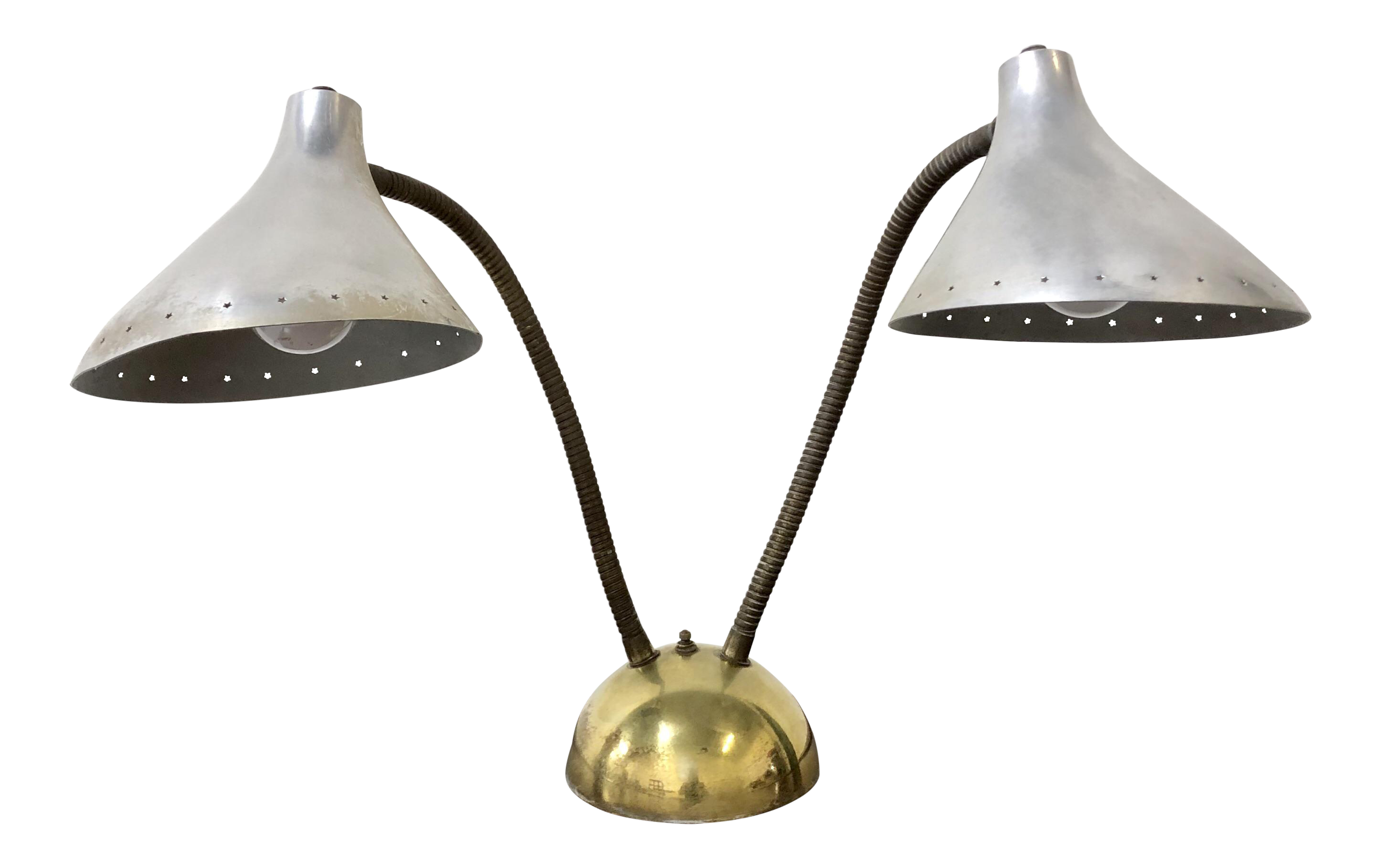 double gooseneck table lamp