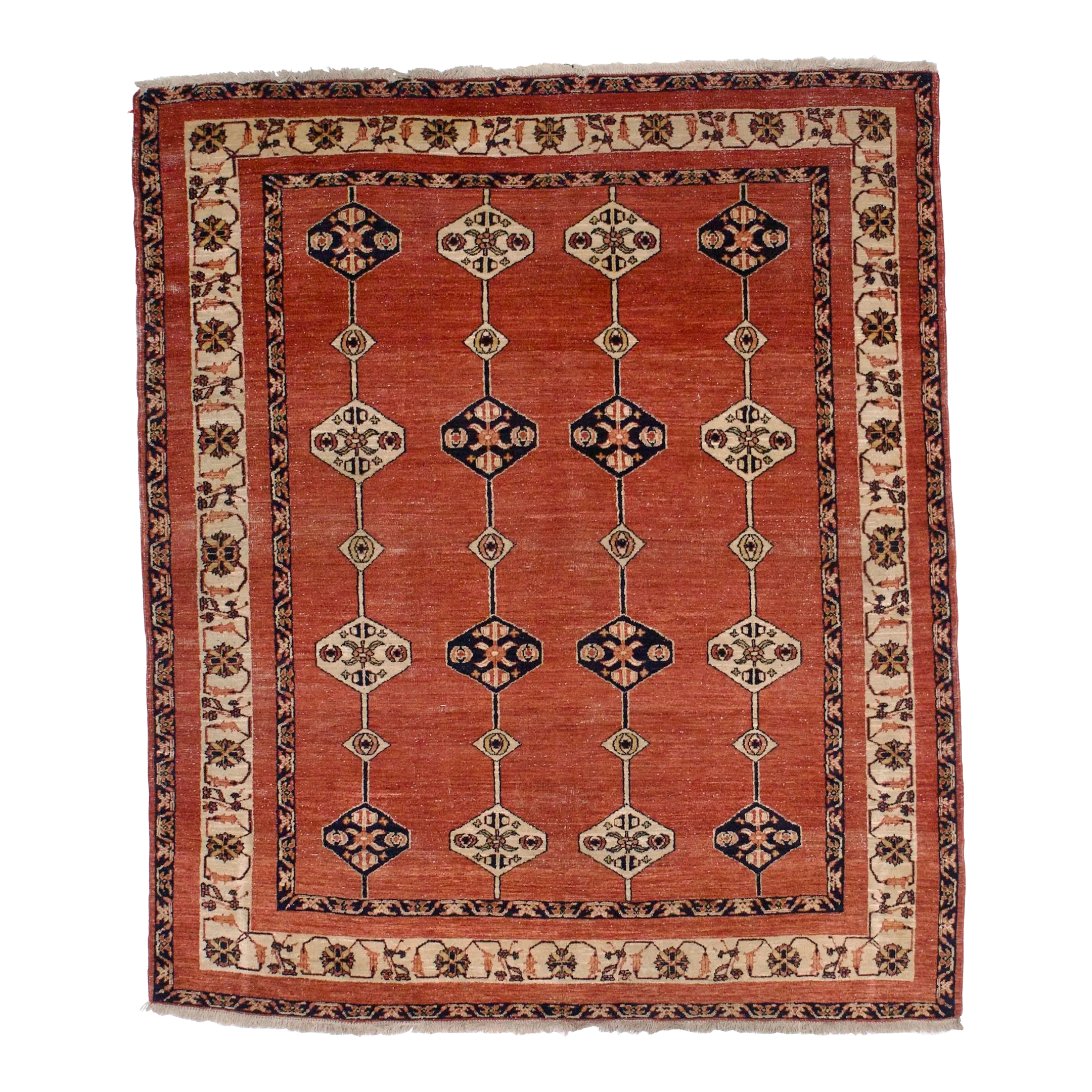 ギャベ GABBEH (Shatranji) Fine Vintage Persian Gabbeh Rug 6'0” X 7'0”