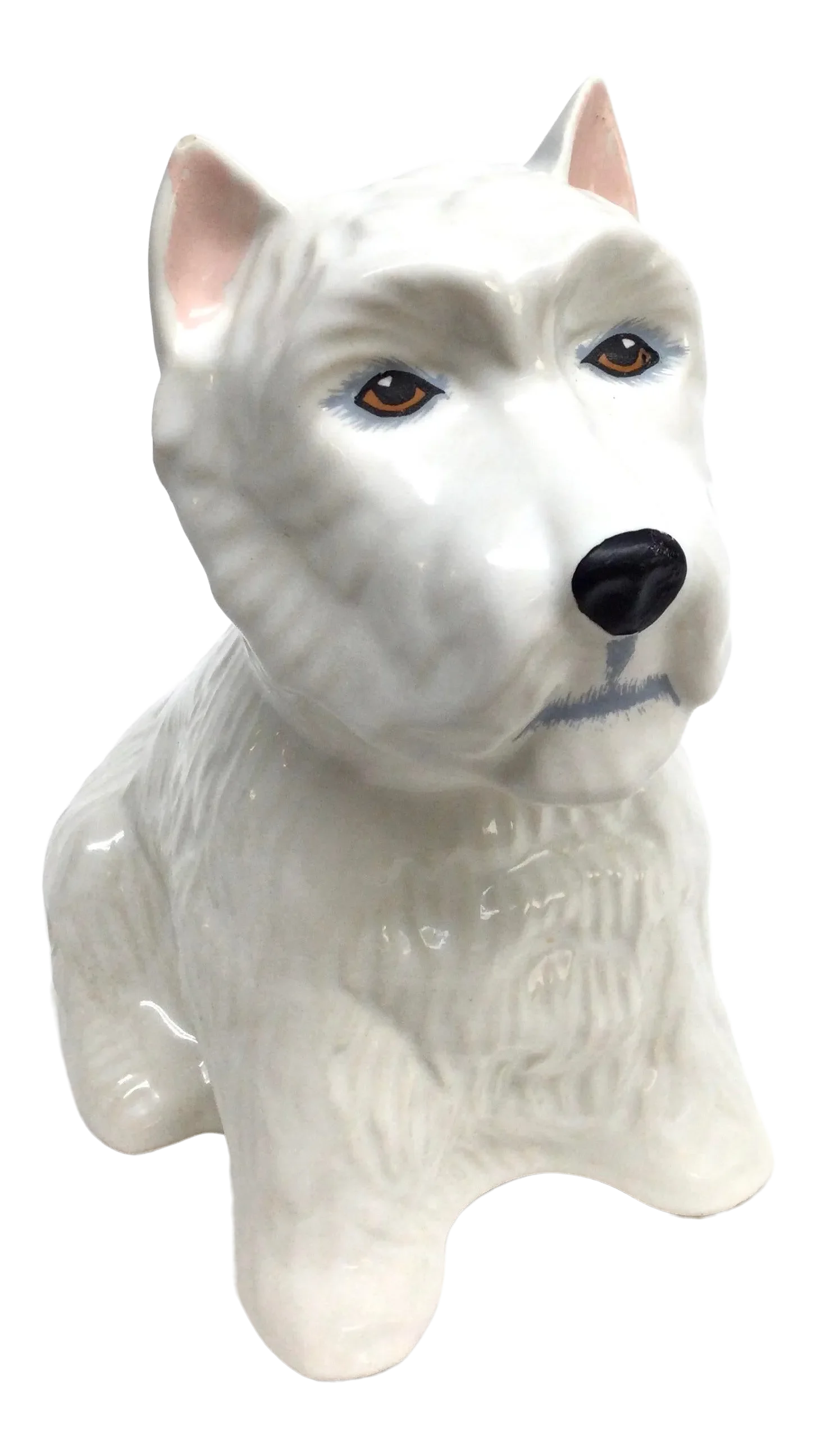 Vintage White Ceramic Scotty Dog Statue Figure Chairish