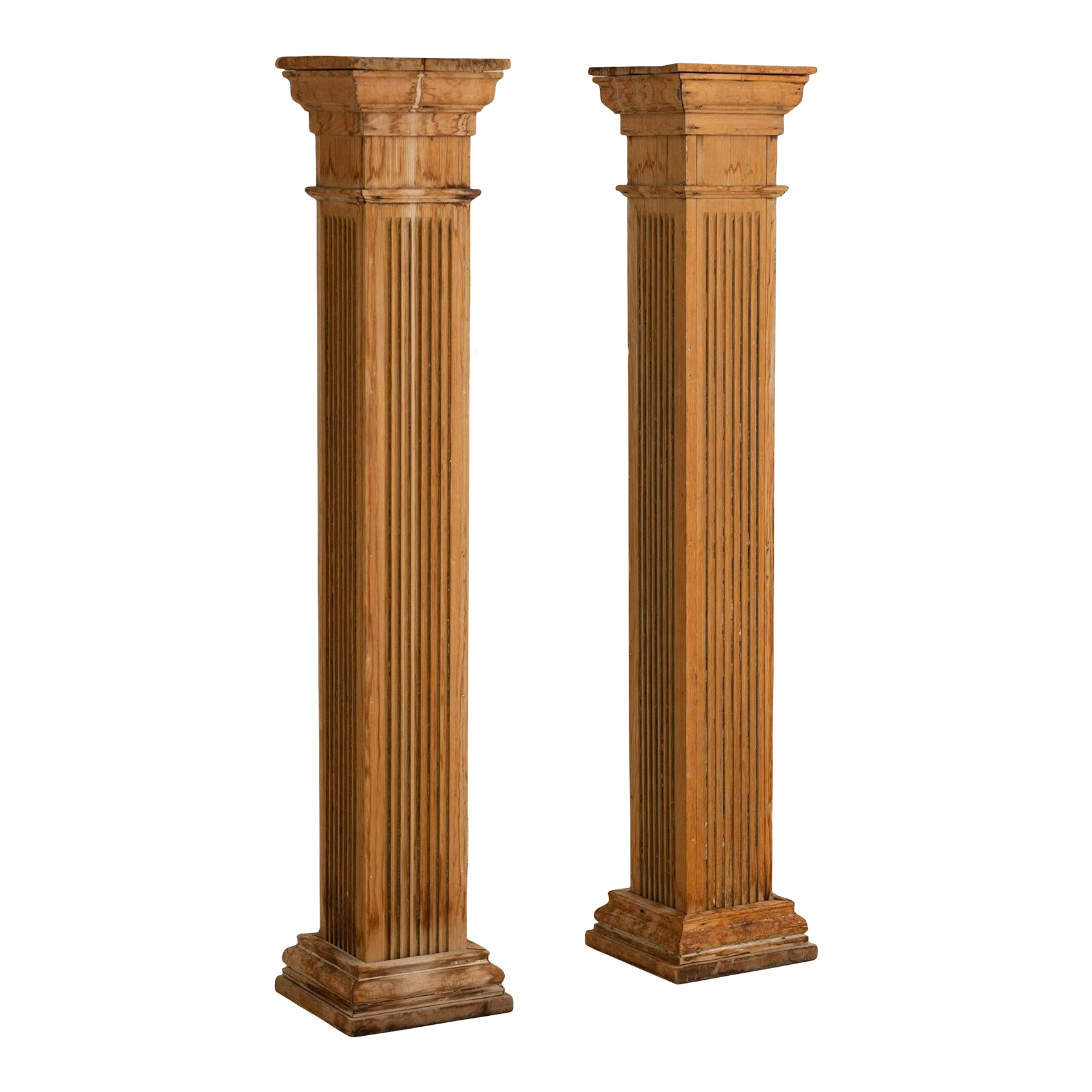 Antique Salvaged Architectural Wood Columns a Pair Chairish