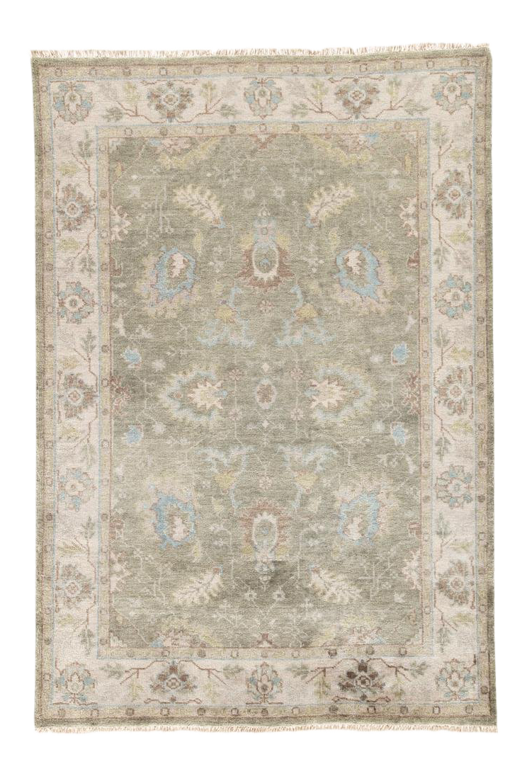 Jaipur Living Geneva HandKnotted Floral Green & Ivory Area Rug 9′ ×