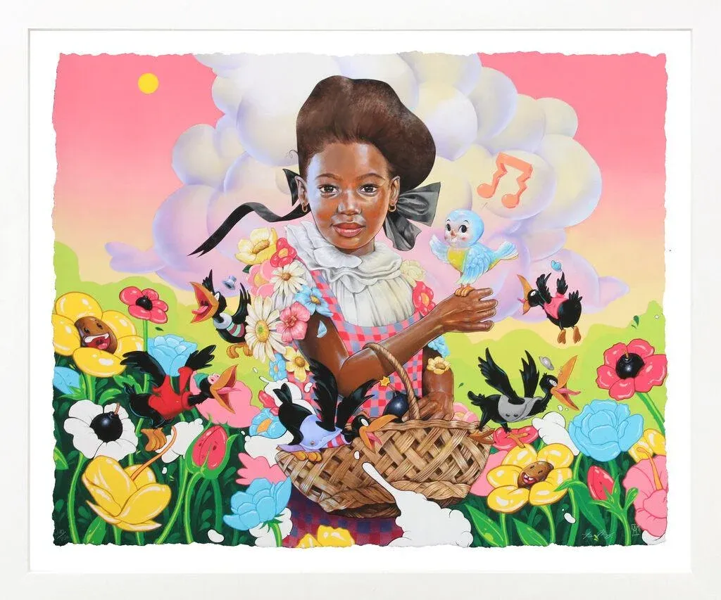 Kayla Mahaffey Head in the Clouds (Framed Hand Signed Giclee), 2021