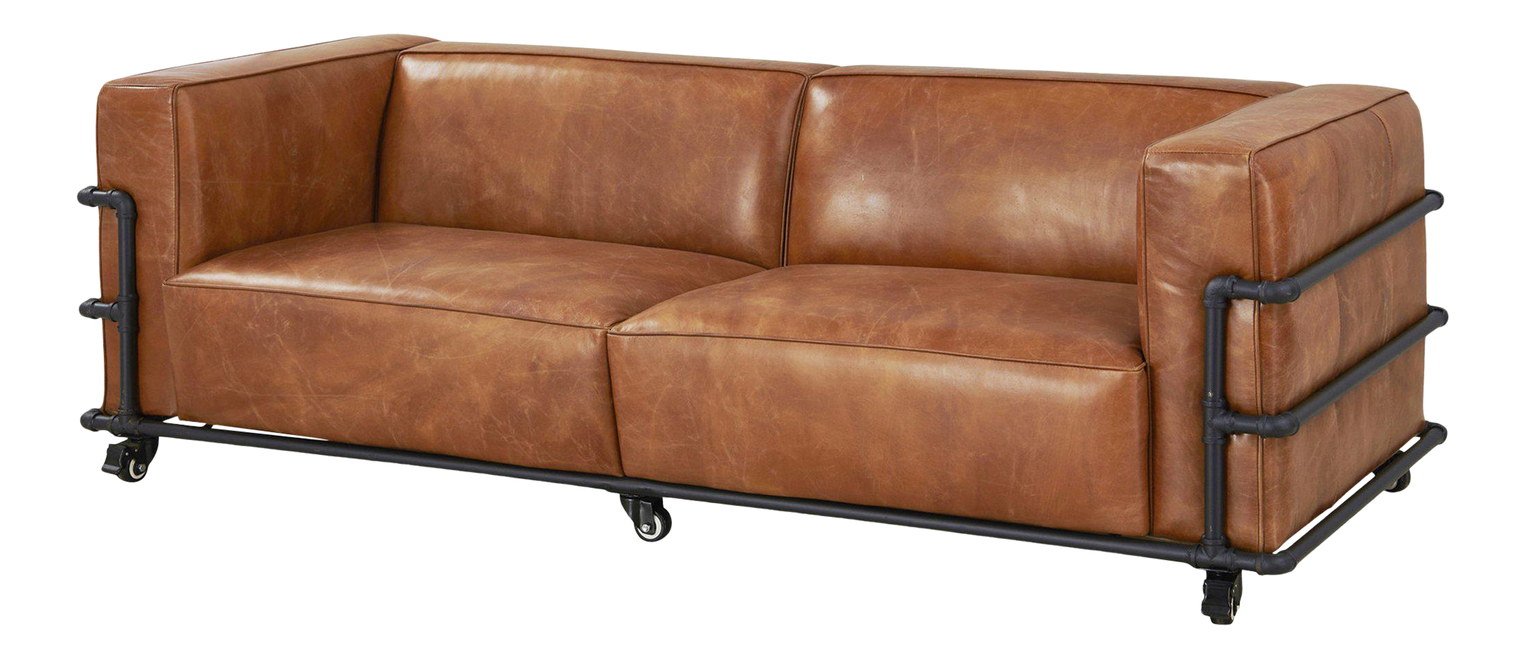 Industrial 2024 leather sofa
