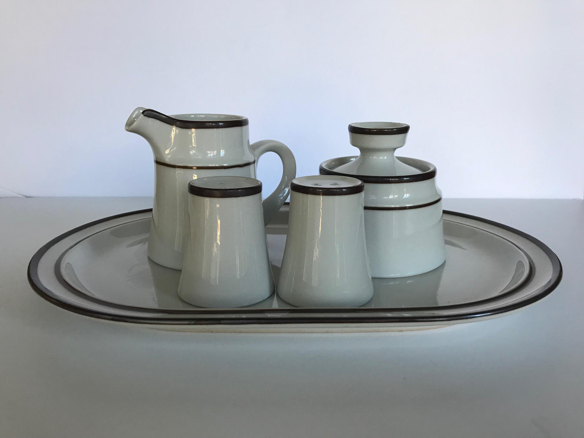 Noritake - オールド?ノリタケ　1971 primastoneセット Vintage Noritake Primastone Serving Set - Set of 5 | Chairish