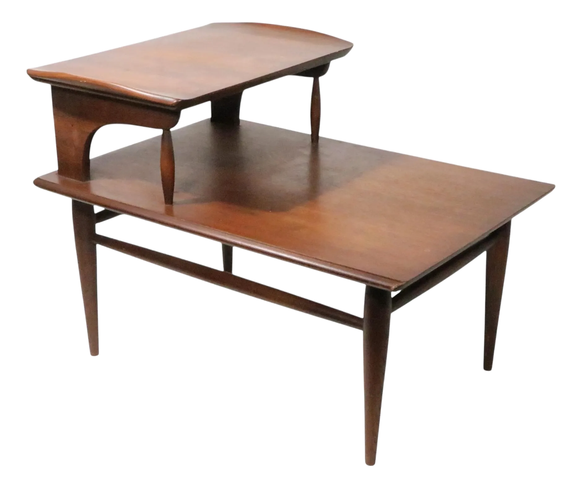 Mid Century Step End Table Bassett Artisan C 1950/60's | Chairish