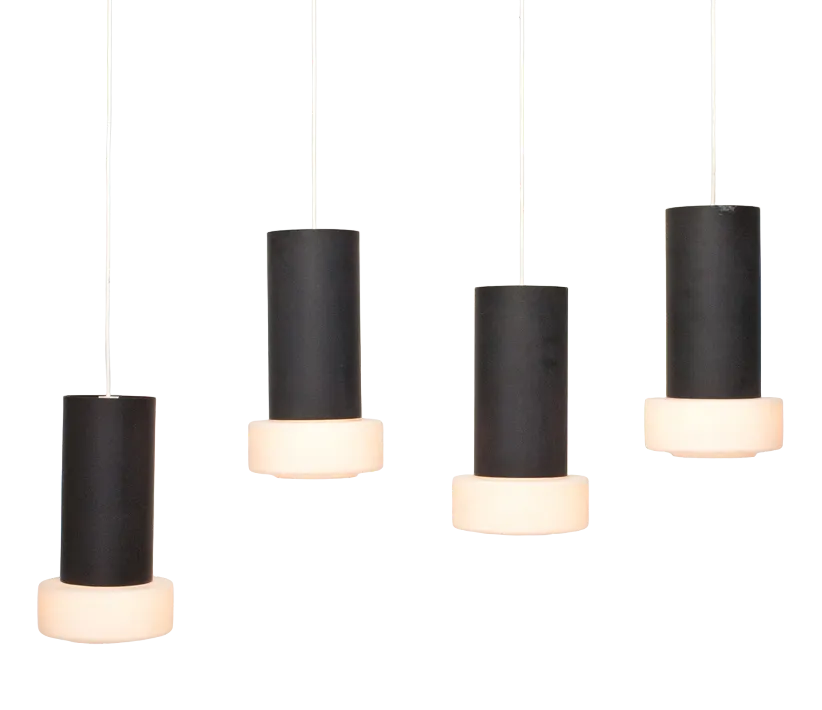 Hanging Lights from Hoso Lüdenscheid Company, 1970s, Set of 4