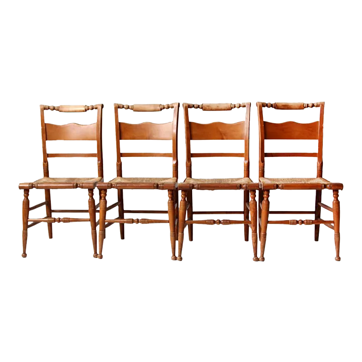 Vintage Tell City Chair Company Dining Chairs Set of 4 Chairish