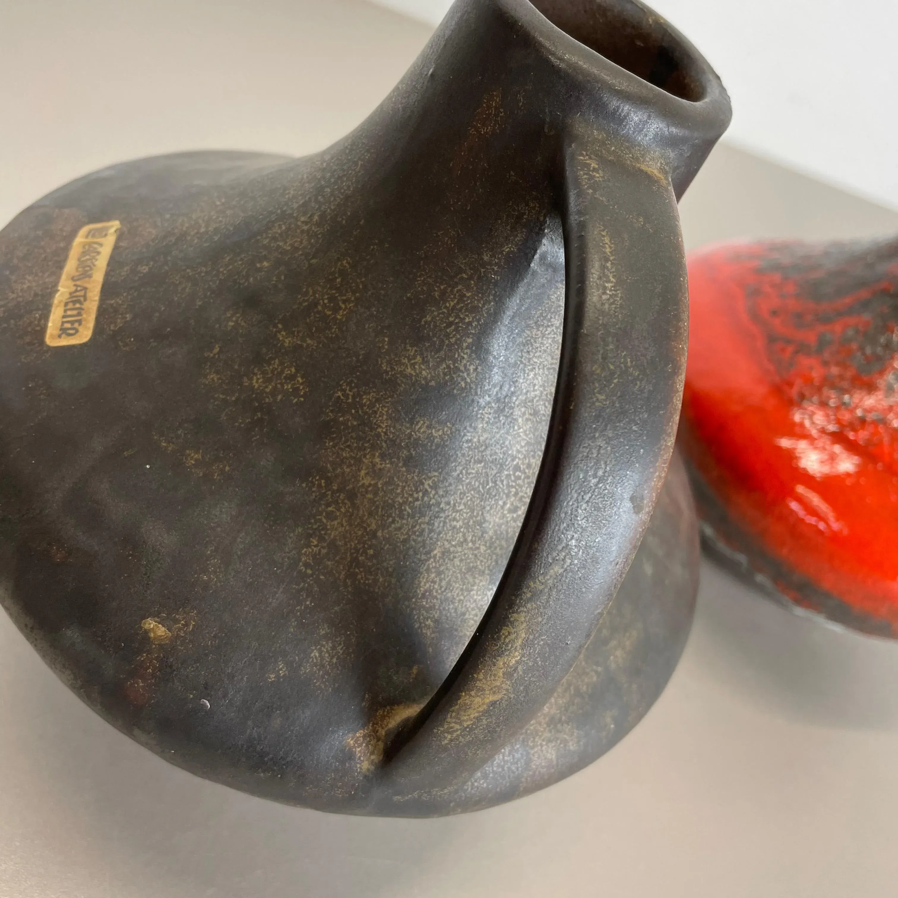 Fat Lava Pottery Vases by Heinz Siery for Carstens Tönnieshof