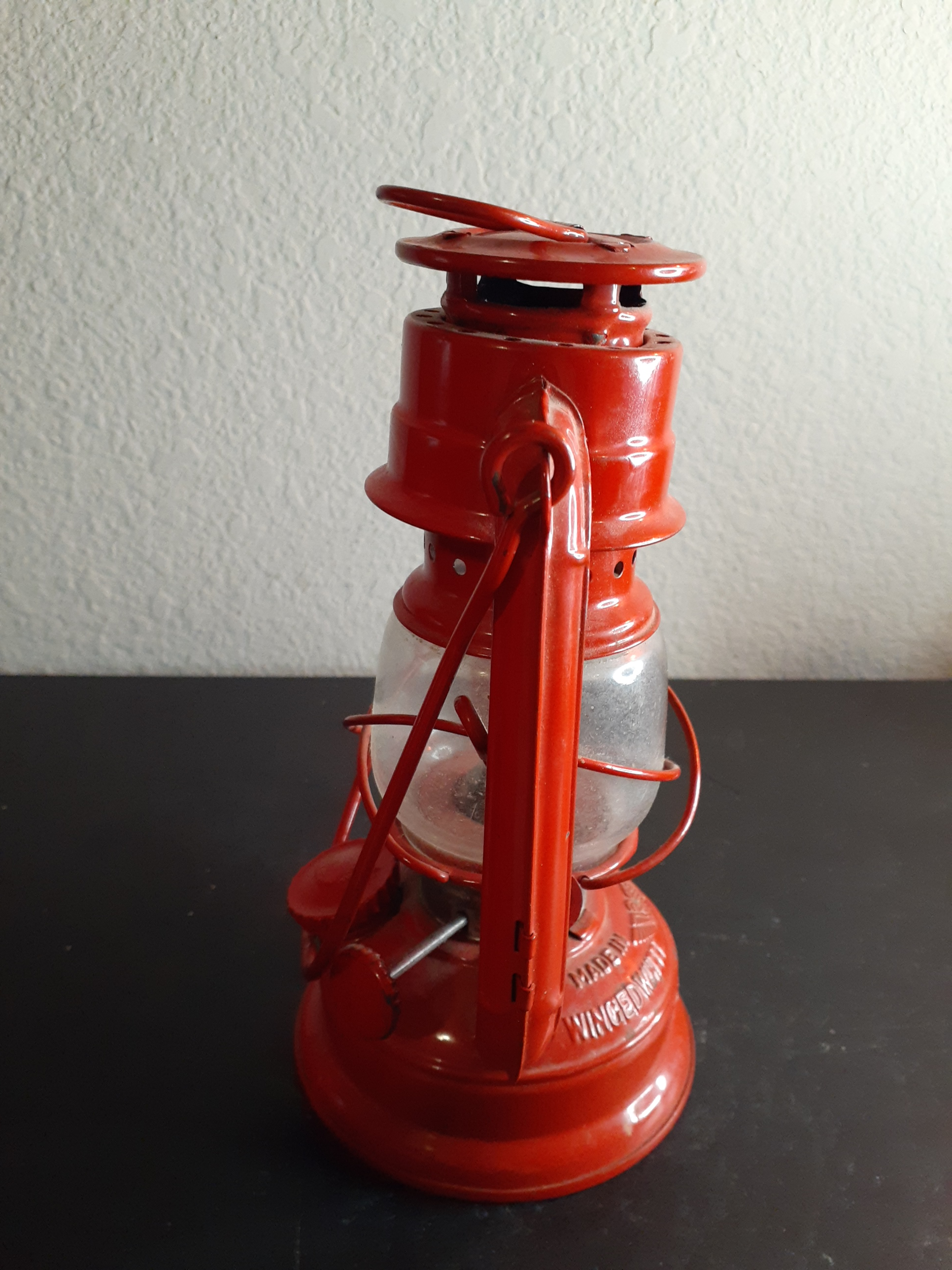 1950s Winged Wheel No 350 Red Oil Lantern | Chairish