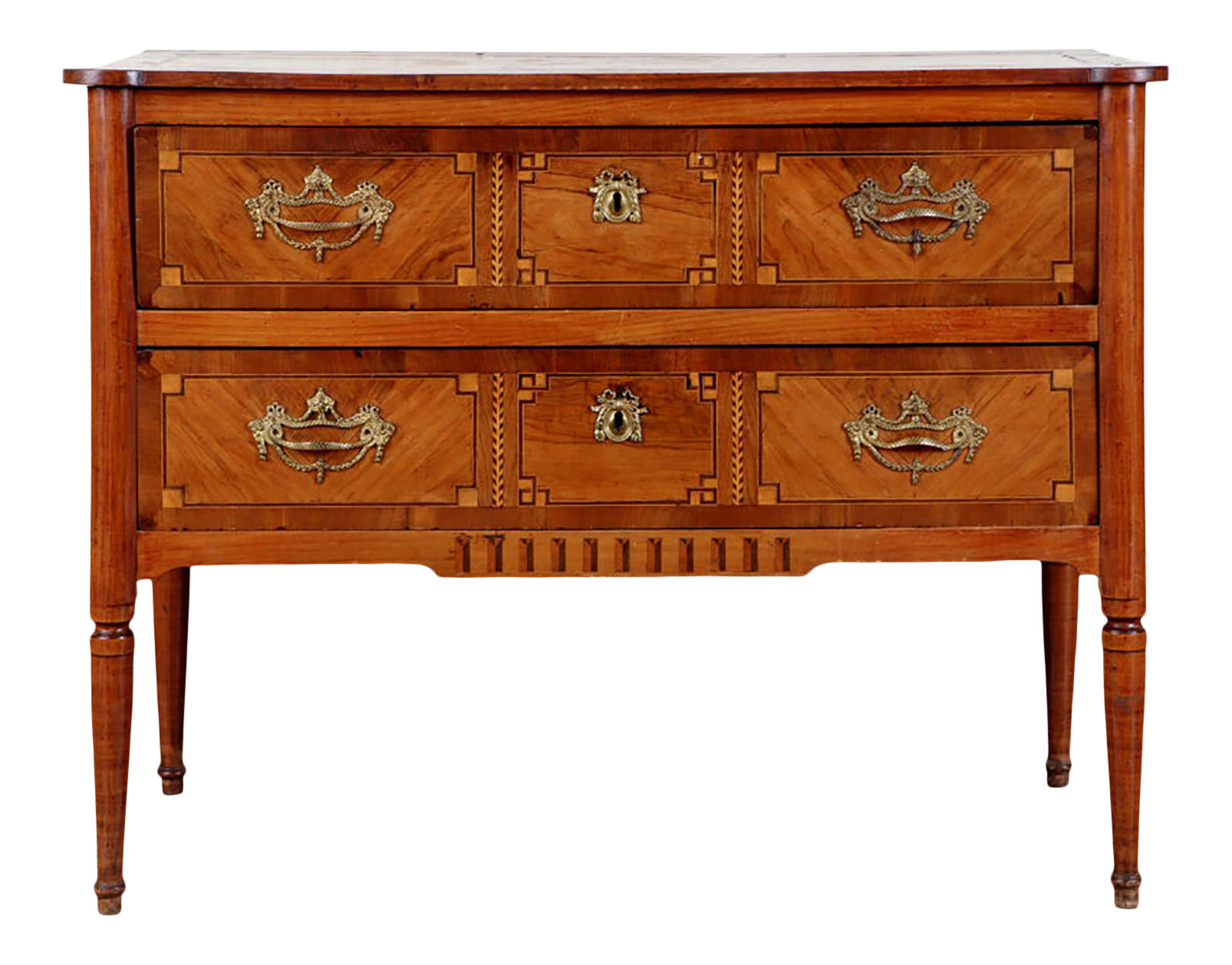 Antique French Parquetry Commode in the Neoclassic Manner Chairish