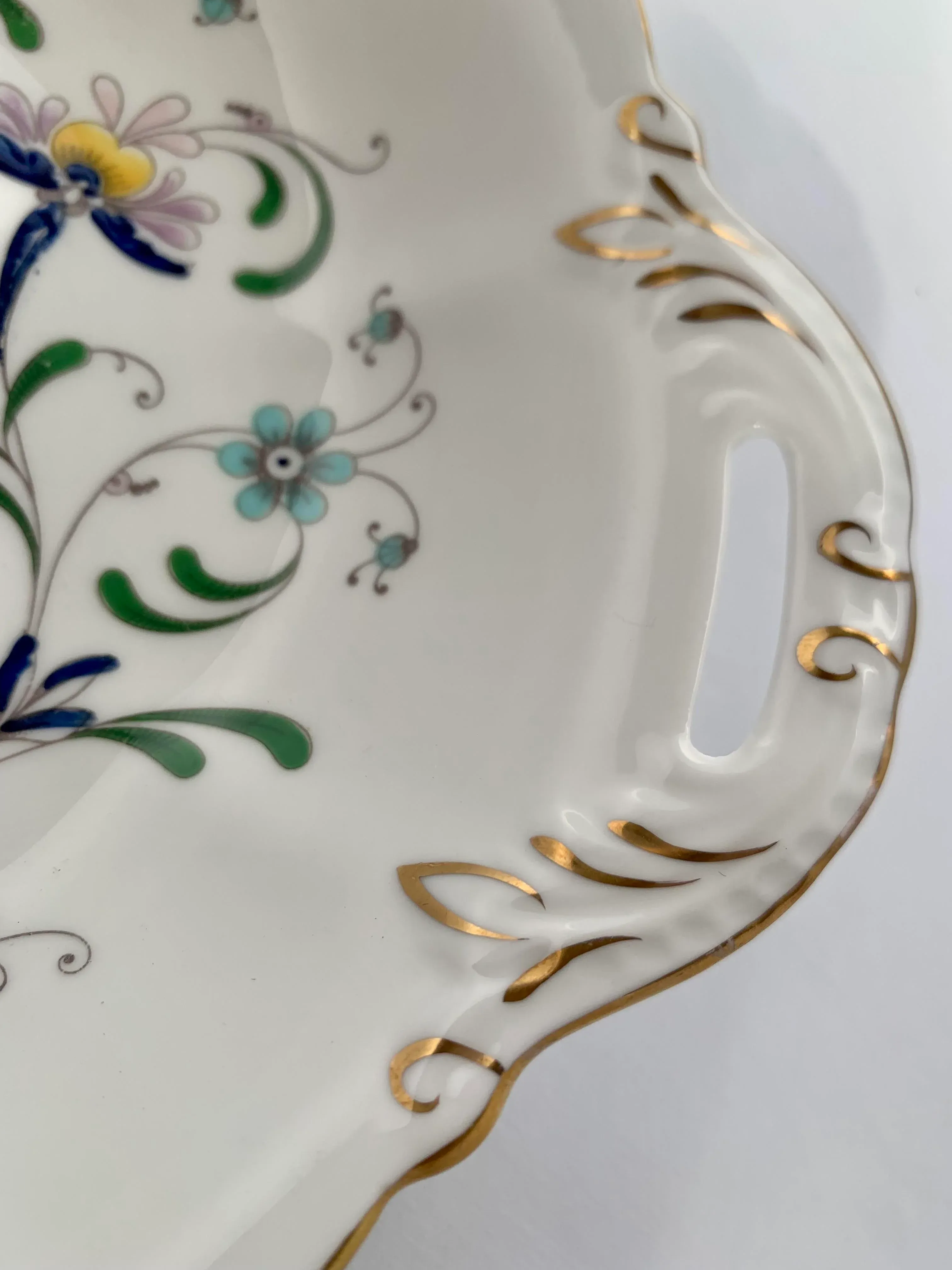 Vintage English Coalport 'Pageant' Pattern Bone China Biscuit or