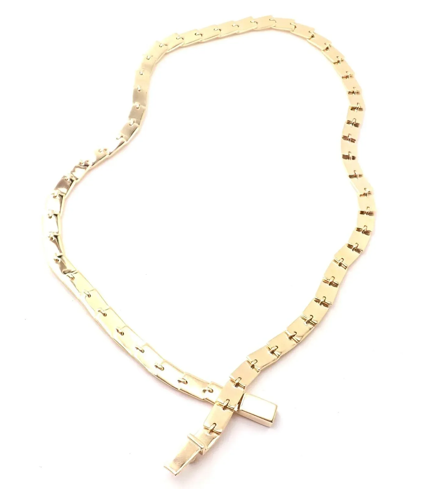 Gucci 18k Yellow Gold Diamond Tennis Necklace Chairish - Main Image