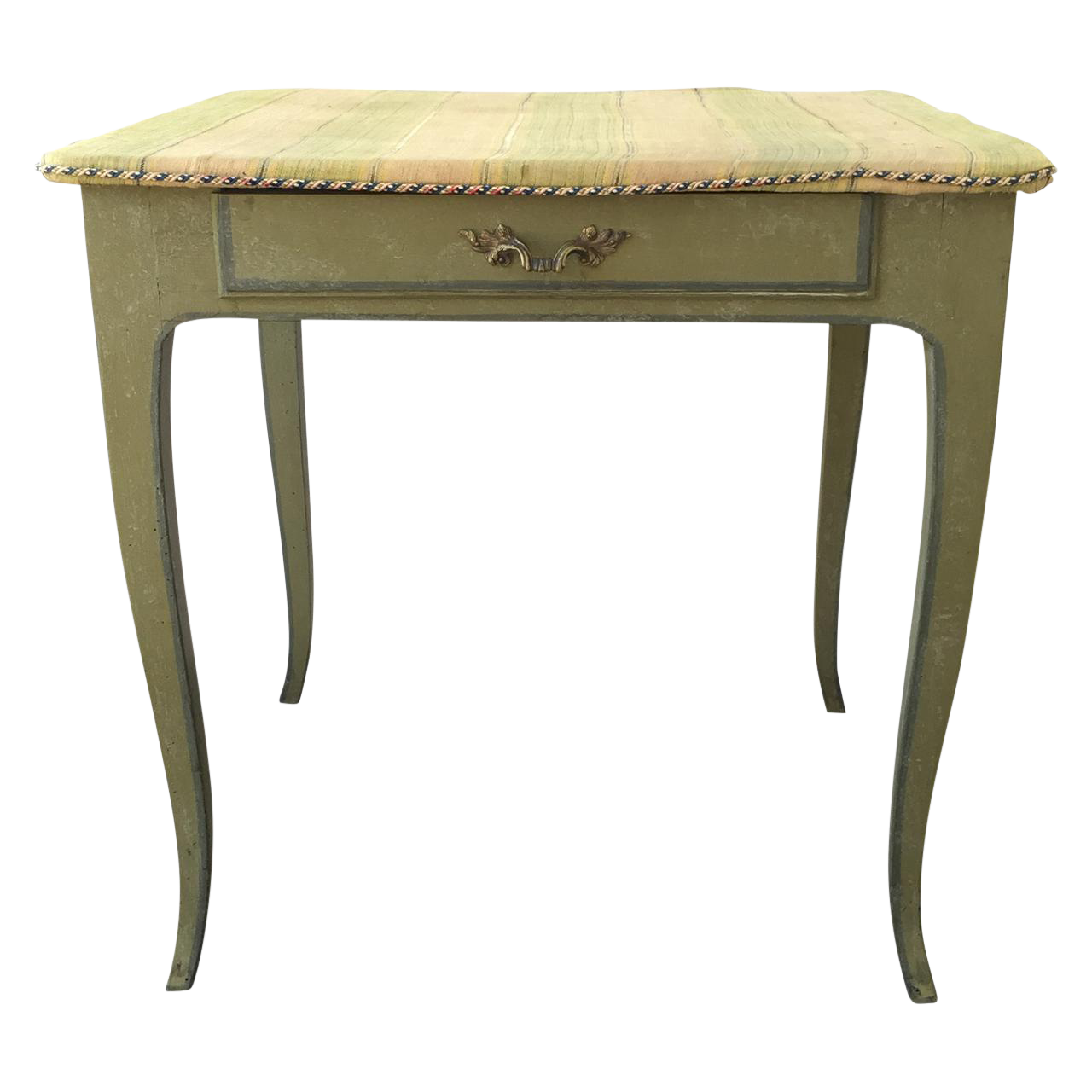 18th C. French Green Painted Side Table Chairish