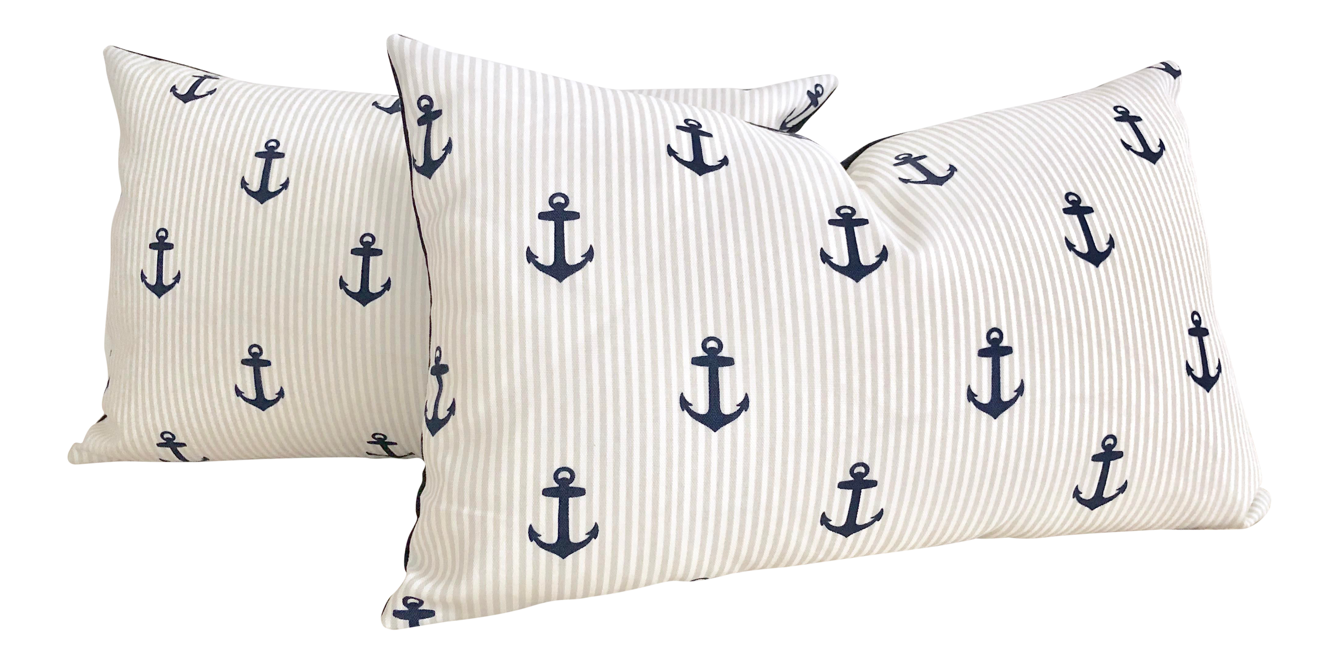 Nautical Ralph Lauren Newport Stripe In Navy Decorative Throw