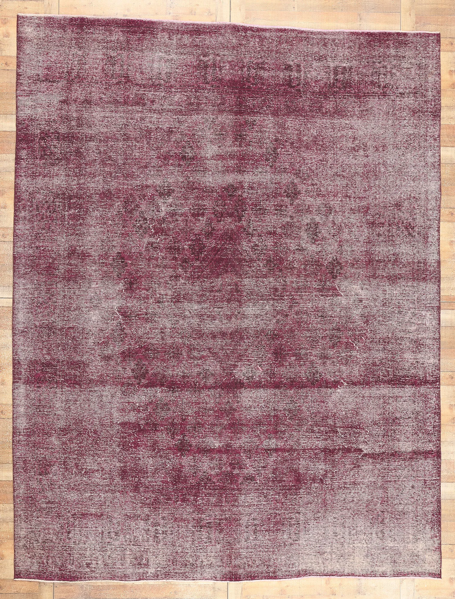 Mid 20th Century Modern Industrial Vintage Burgundy Turkish
