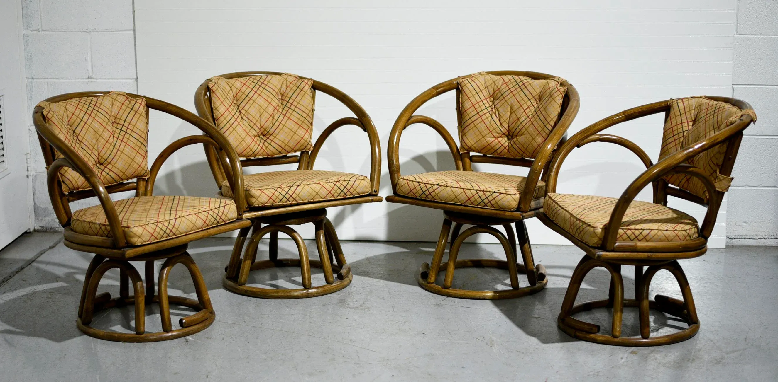 Rattan Mid Century Swivel Rocker Mid Century Wicker Swivel Rocker