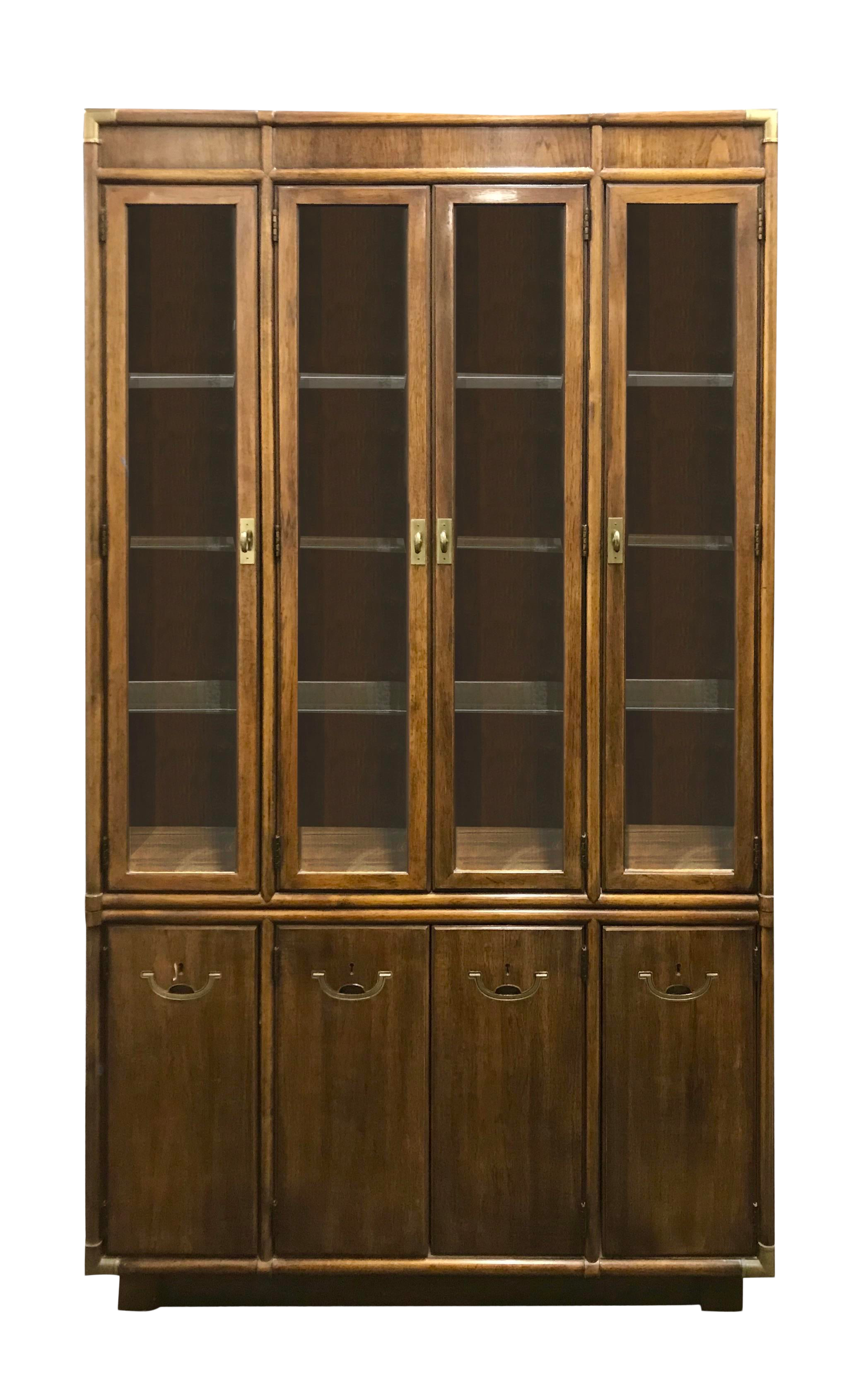 1960s Campaign Style China Cabinet By Drexel Accolade Chairish