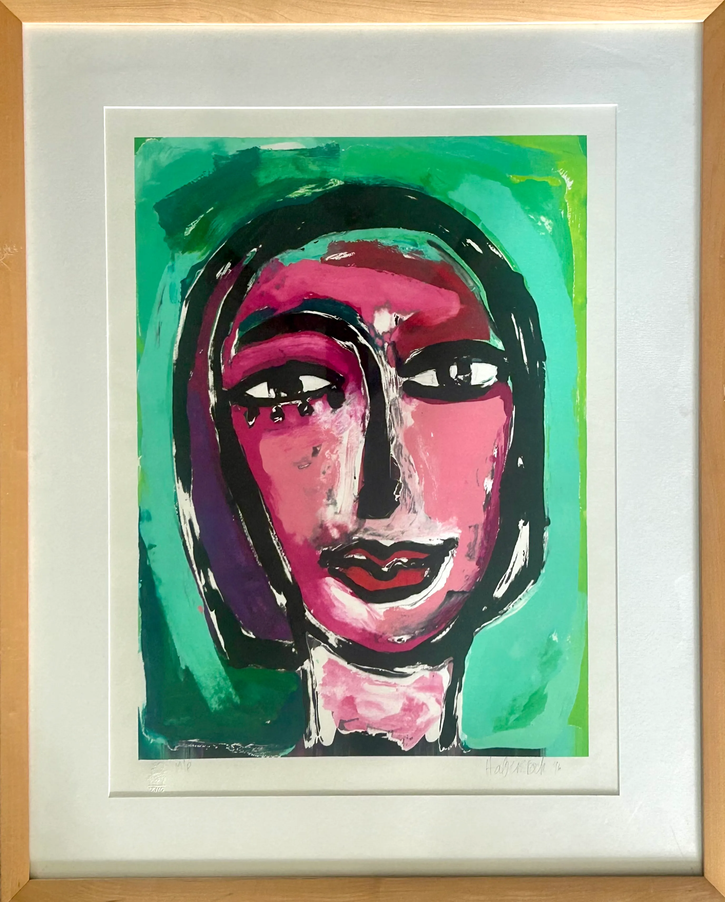Christine Haberstock — Untitled Monoprint #1, 1996