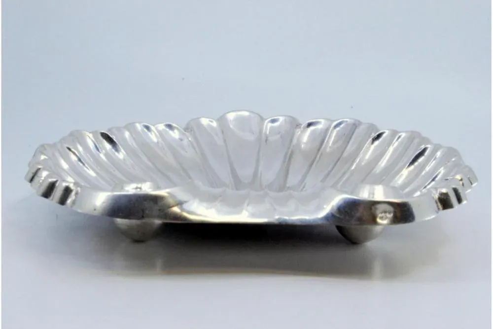 Silver Ticket Booth in the Shape of a Shell